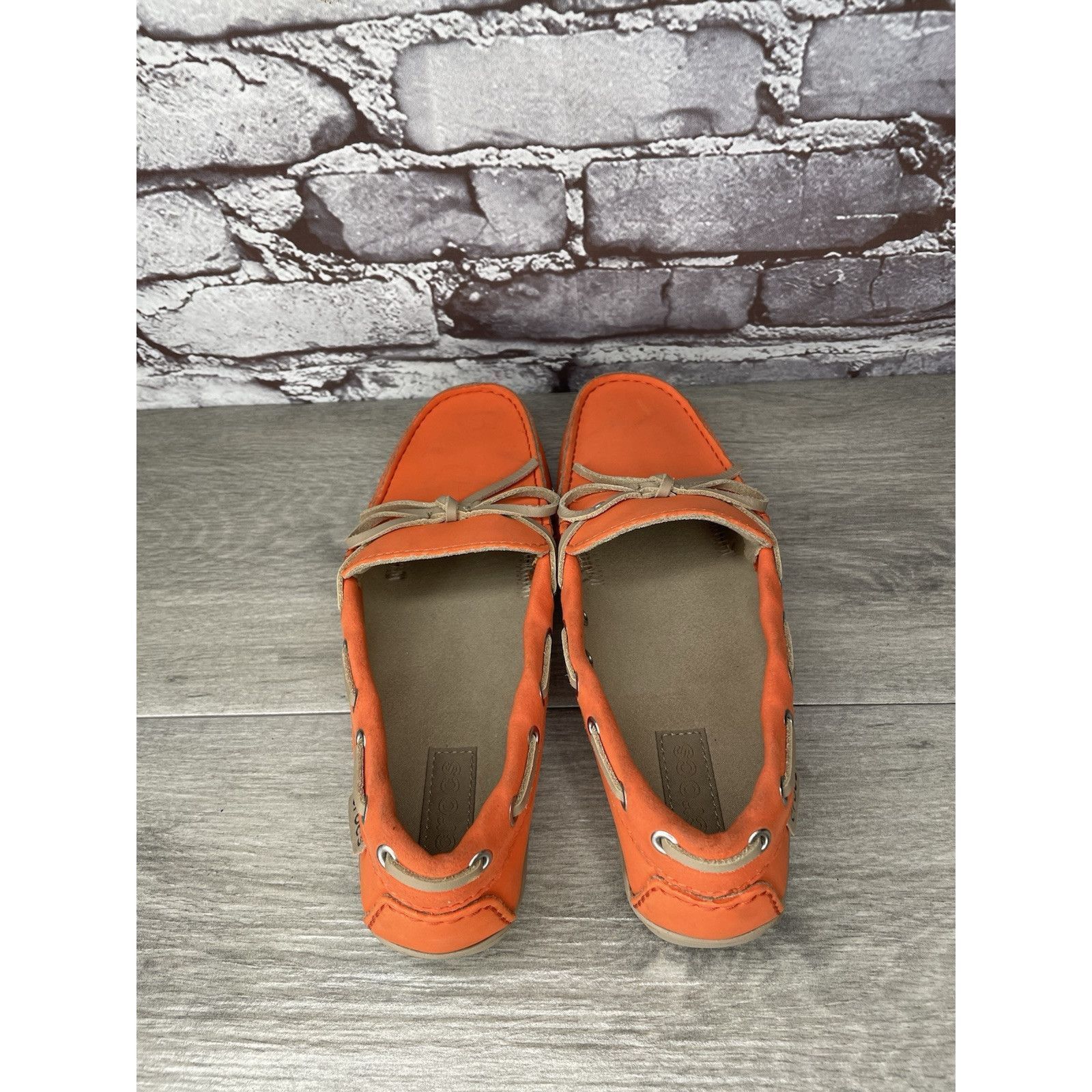 Crocs CROCS Beach Line Orange Synthetic Slip on Boat Loafers Women Size US 8 / IT 38 - 11 Thumbnail