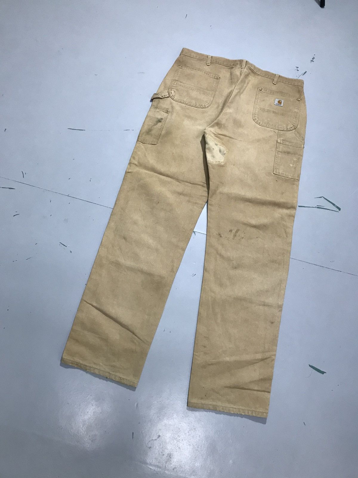 Carhartt Vintage carhartt B01 BRN double knee damaged workwear Size US 40 / EU 56 - 8 Thumbnail
