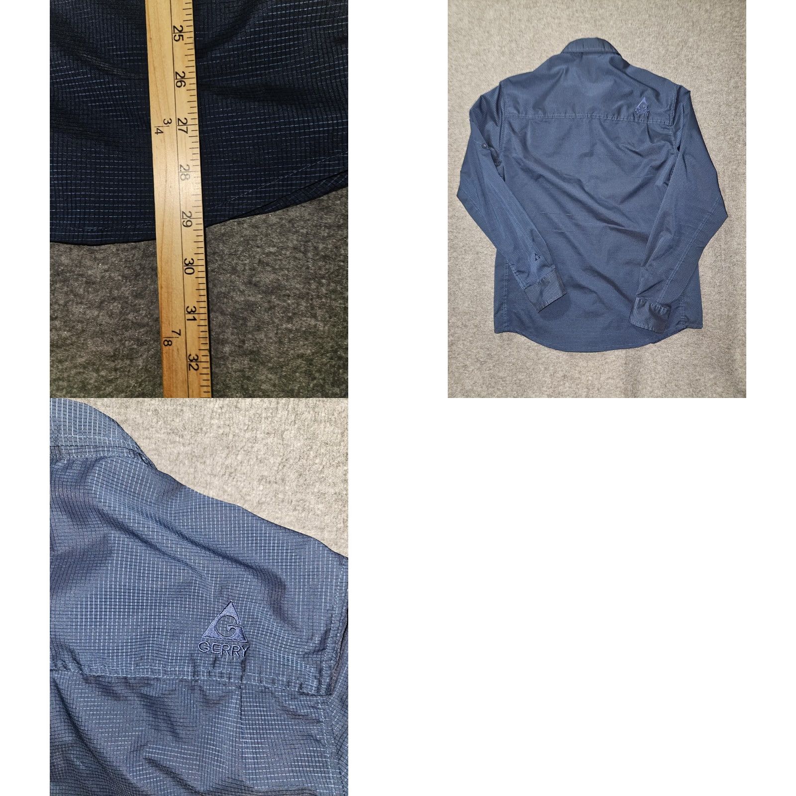Vintage Gerry Shirt Mens M Blue Long Sleeve Button-Up Ripstop Outdoor Hiking Size US M / EU 48-50 / 2 - 8 Thumbnail