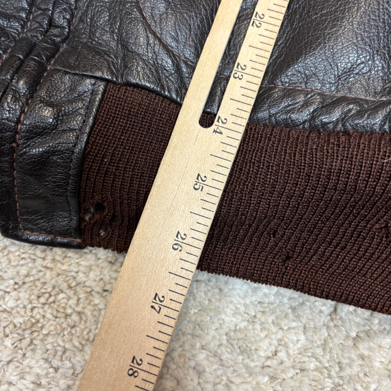 L.L. Bean Vintage 60s LL Bean Goatskin Leather Lambswool Jacket L Size US L / EU 52-54 / 3 - 7 Thumbnail