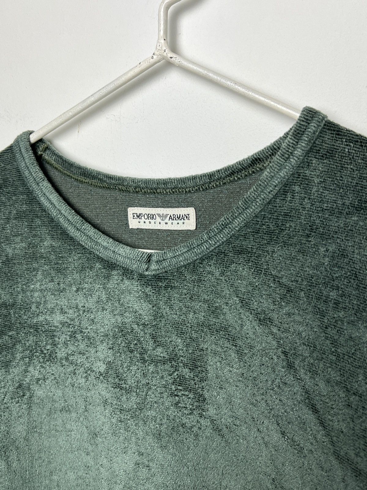 Giorgio Armani armani velour longsleeve archive vintage s-m Size US M / EU 48-50 / 2 - 3 Thumbnail