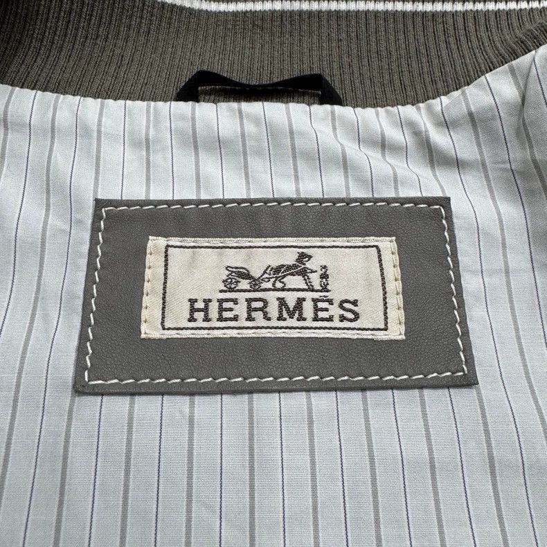 Hermes Hermes Elephant Grey Sheepskin Jacket Size US M / EU 48-50 / 2 - 2 Thumbnail