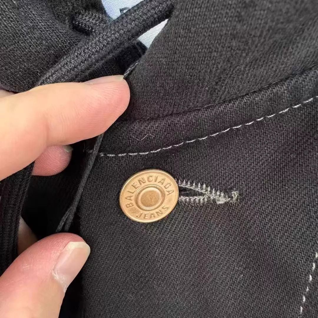 Balenciaga Balenciaga Denim Hooded Jacket 36 Back Logo New Tags Size XS / US 0-2 / IT 36-38 - 3 Thumbnail
