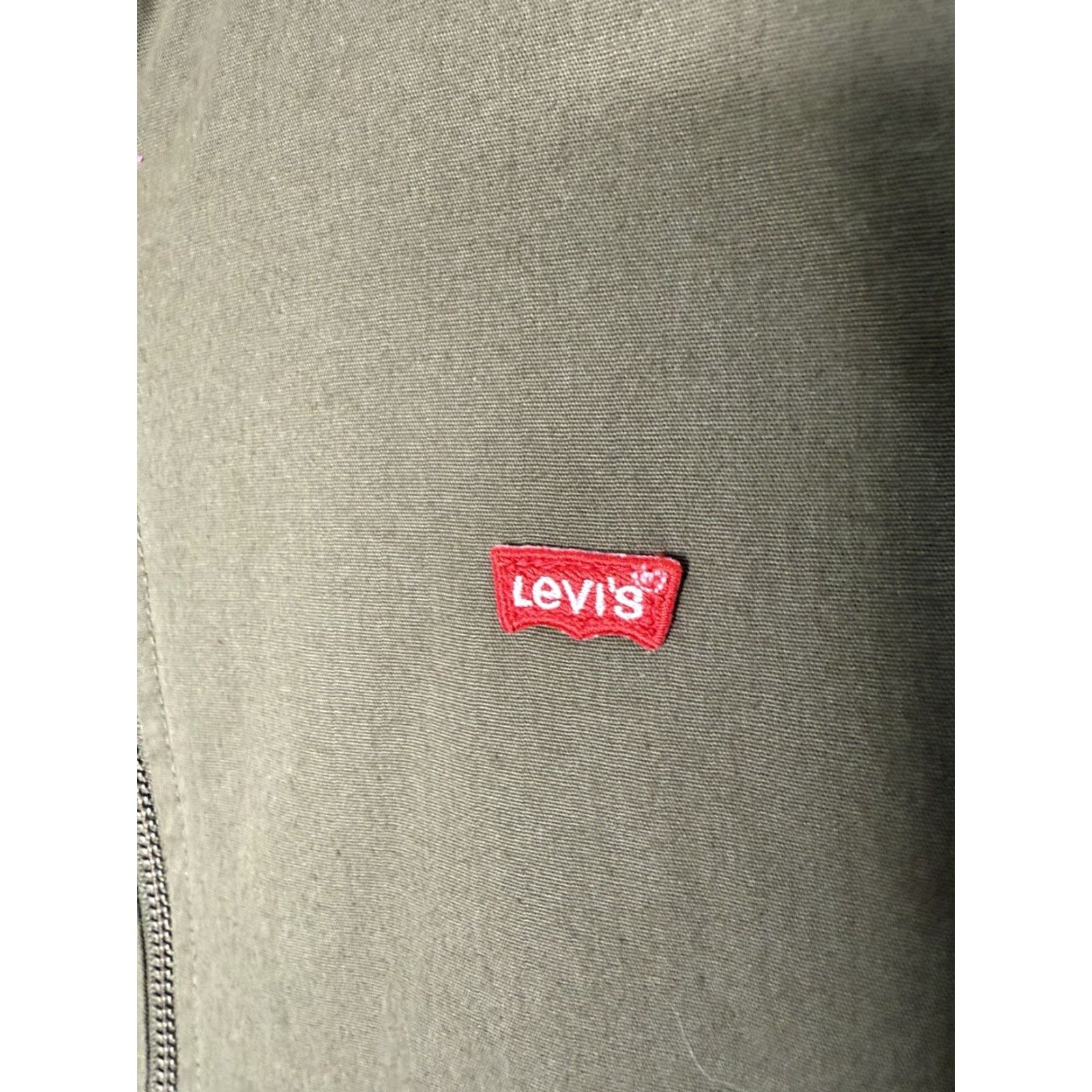 Levi's Levi's Jacket Mens S Green Full Zip Bomber Canvas Corduroy Collar Lightweight Casual Workwear Size US S / EU 44-46 / 1 - 3 Thumbnail