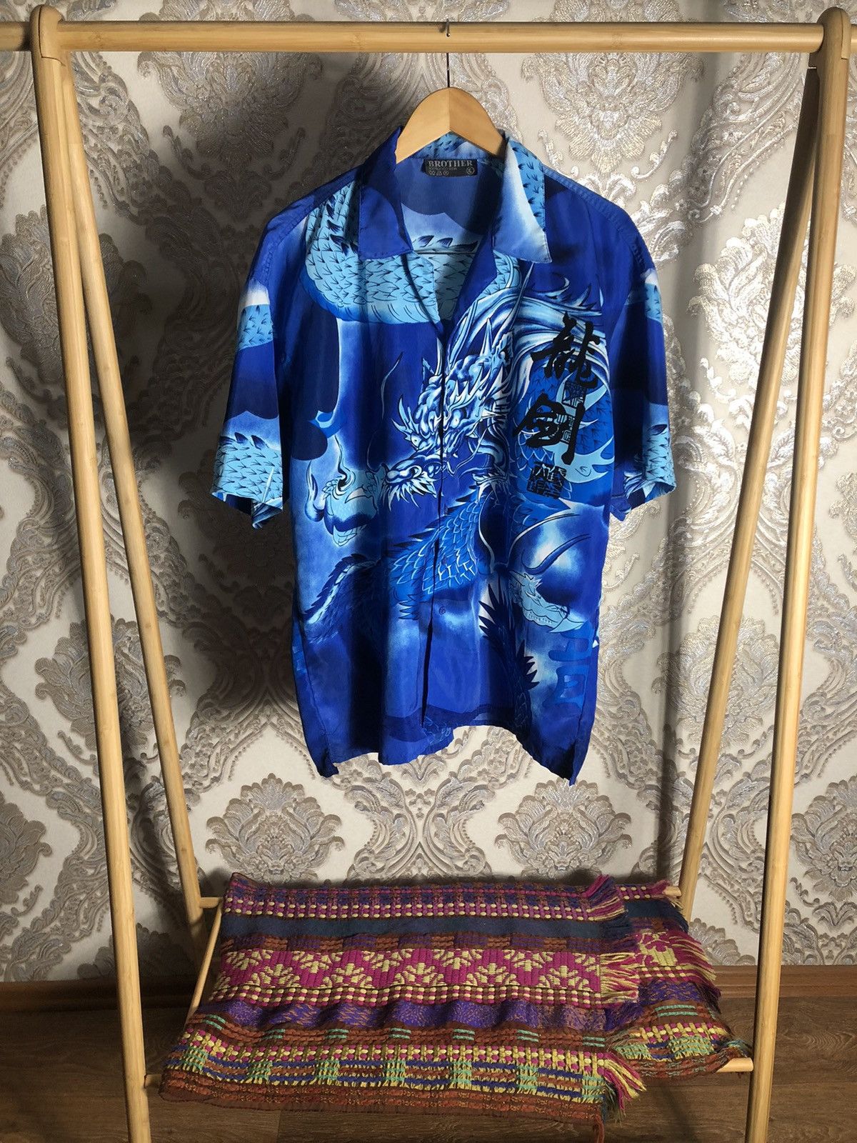 Japanese Brand VINTAGE DRAGONS DESIGNER JAPAN STYLE RETRO HAWAII Y2K 90s Size US XL / EU 56 / 4 - 1 Thumbnail