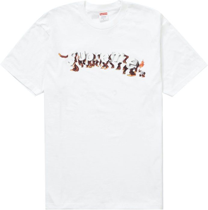 image of Supreme Apes Tee White Small Size, Men's