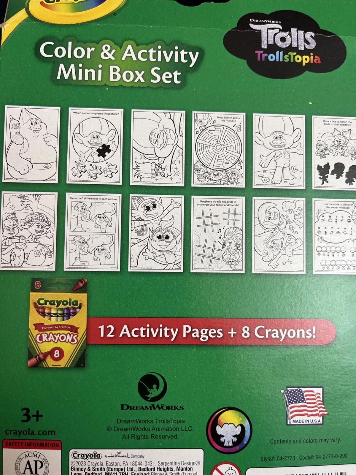 Other Crayola Mini Coloring Pages Troll 12 Coloring Pages 8crayons Size ONE SIZE - 3 Thumbnail