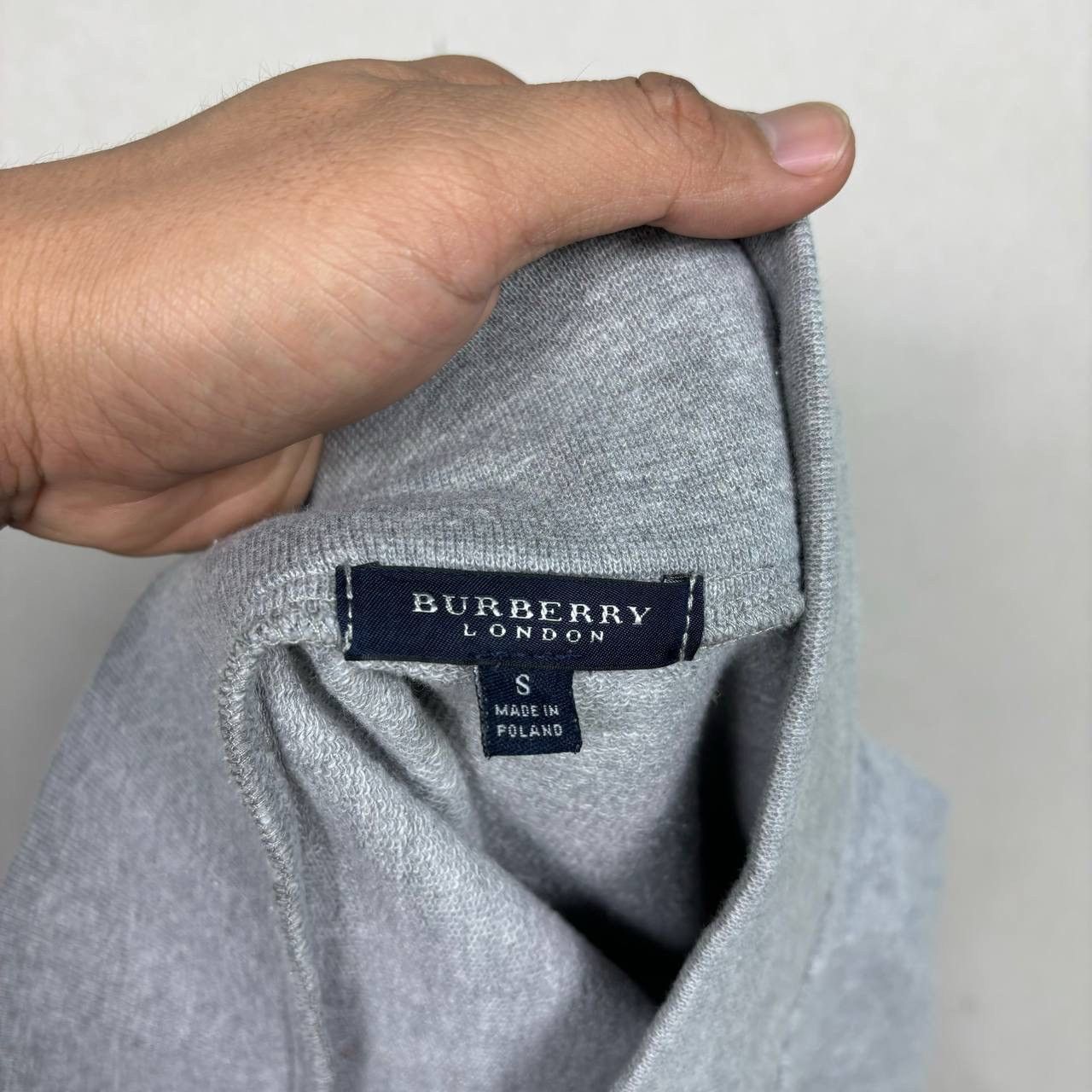 Burberry Burberry London Grey Toggle Jersey Wrap Mini Skirt Zipper S Size 28" / US 6 / IT 42 - 4 Thumbnail