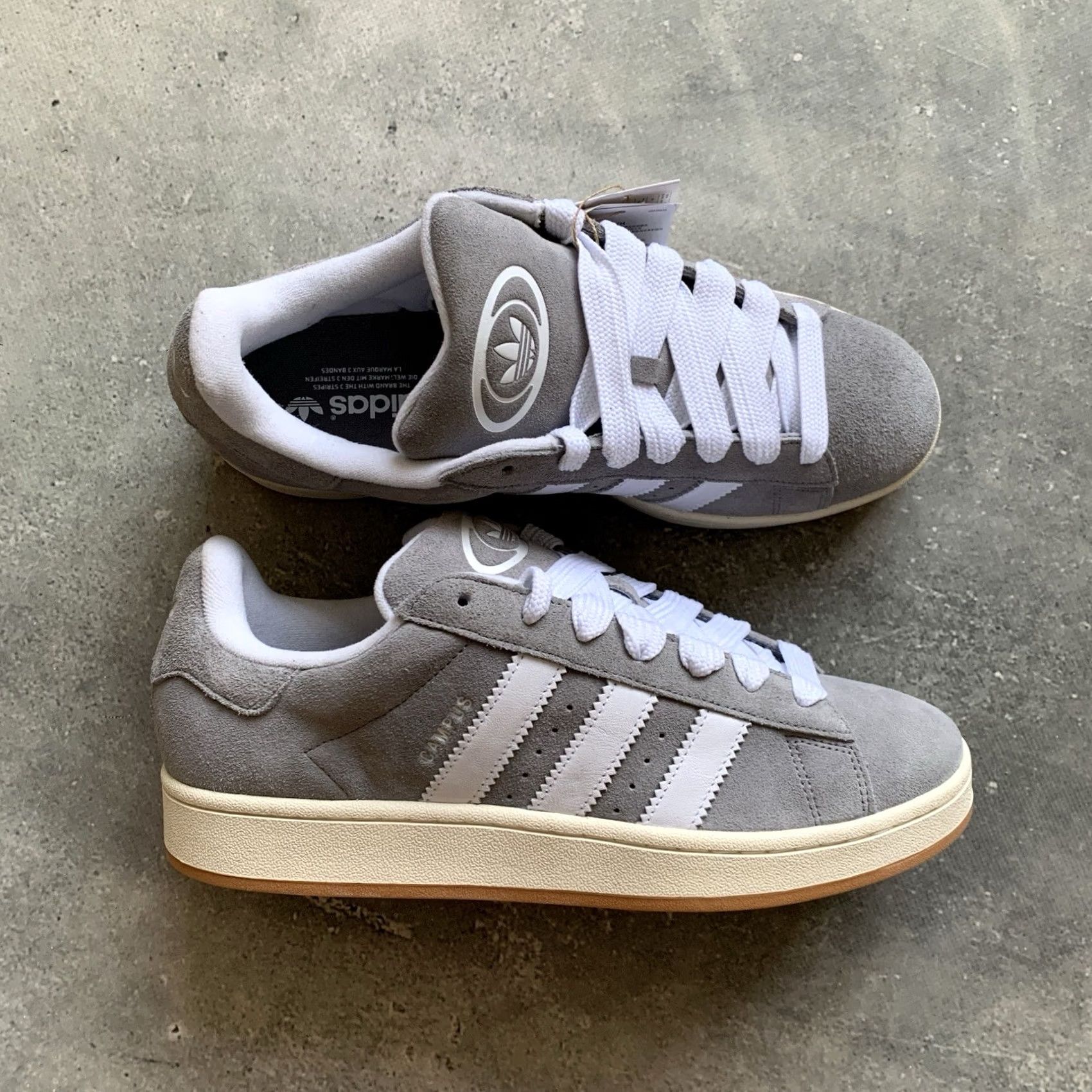 Adidas ADIDAS Campus Sneaker Shirt? (No) | Mens | US 11.5, UK 11, EU 46 | Gray Suede Campus Sneaker 2024 - HQ8707 Size US 11 / EU 44 - 2 Thumbnail