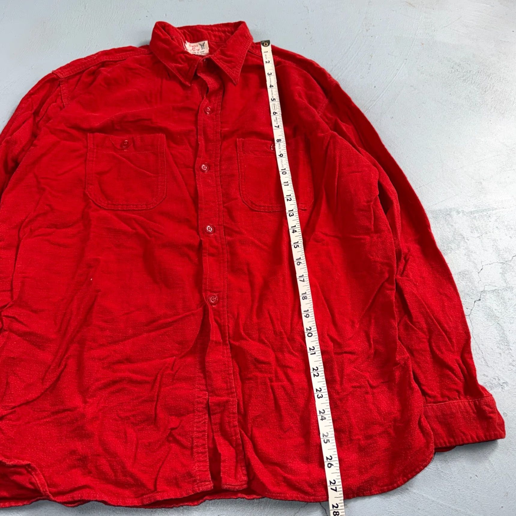 Vintage VINTAGE Winter King Cotton Flannel Shirt 40s 50s Sanforized Red Rockabilly Large Mens Button-Up Long Sleeve Plaid 60s 50s 40s Winter Fall Size US L / EU 52-54 / 3 - 2 Thumbnail