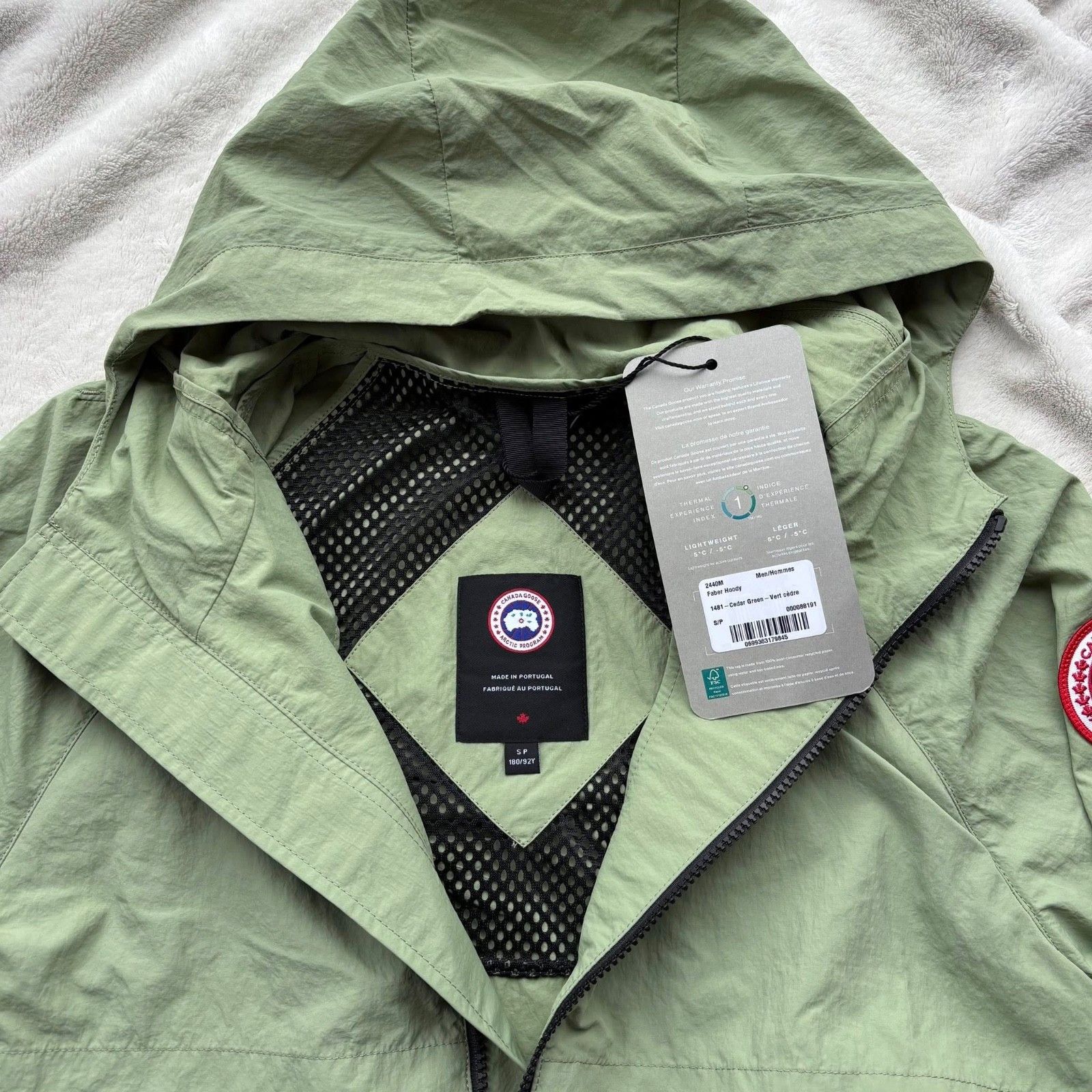 Canada Goose Cedar Green Faber Hooded Jacket - Small - $695