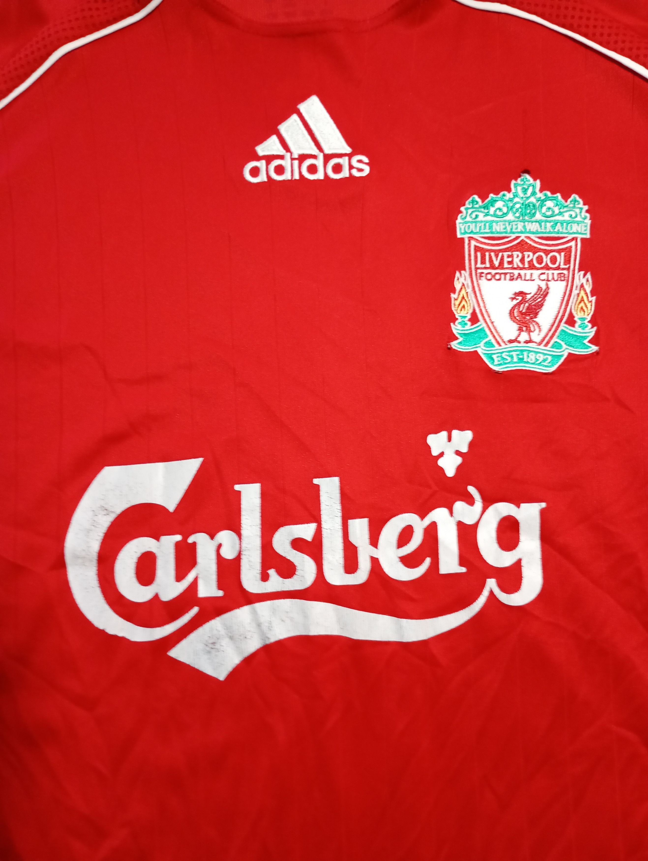 Adidas × Vintage Adidas Liverpool Home Jersey 2006-2008 Size US S / EU 44-46 / 1 - 7 Thumbnail