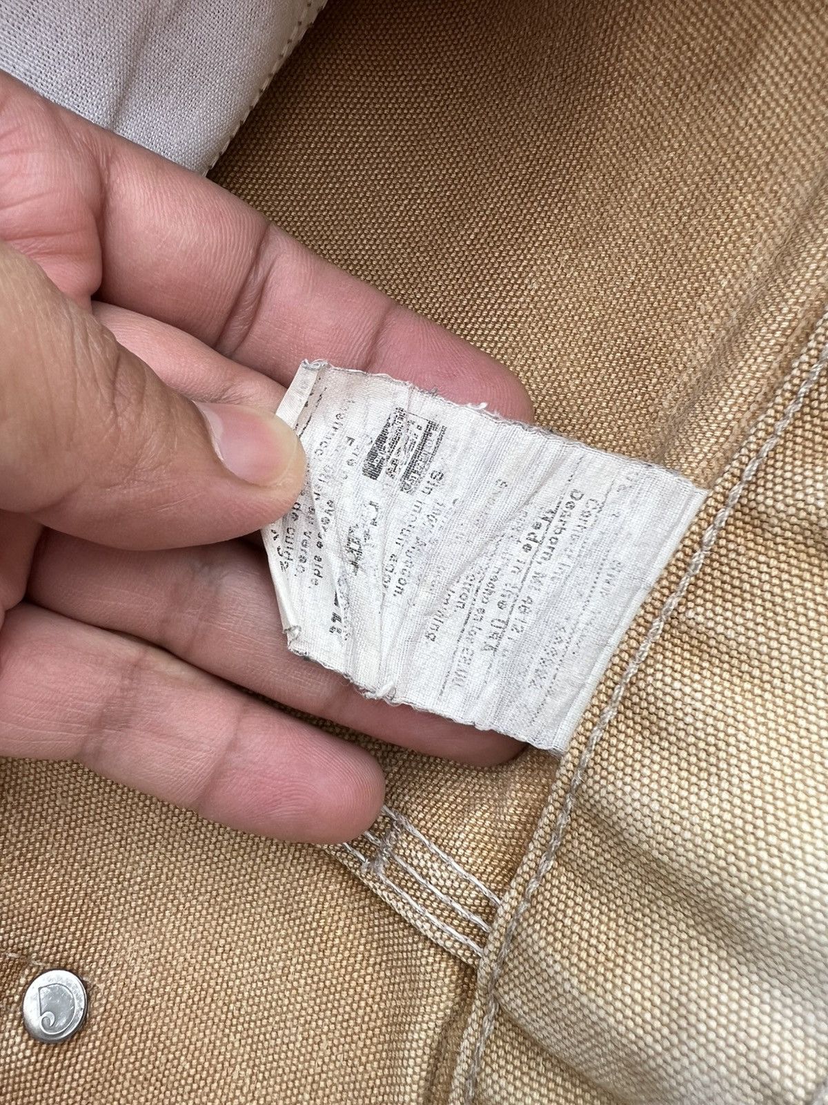 Carhartt Vintage Sun Faded Carhartt Double Knee Distress Denim#USA Size US 30 / EU 46 - 16 Thumbnail