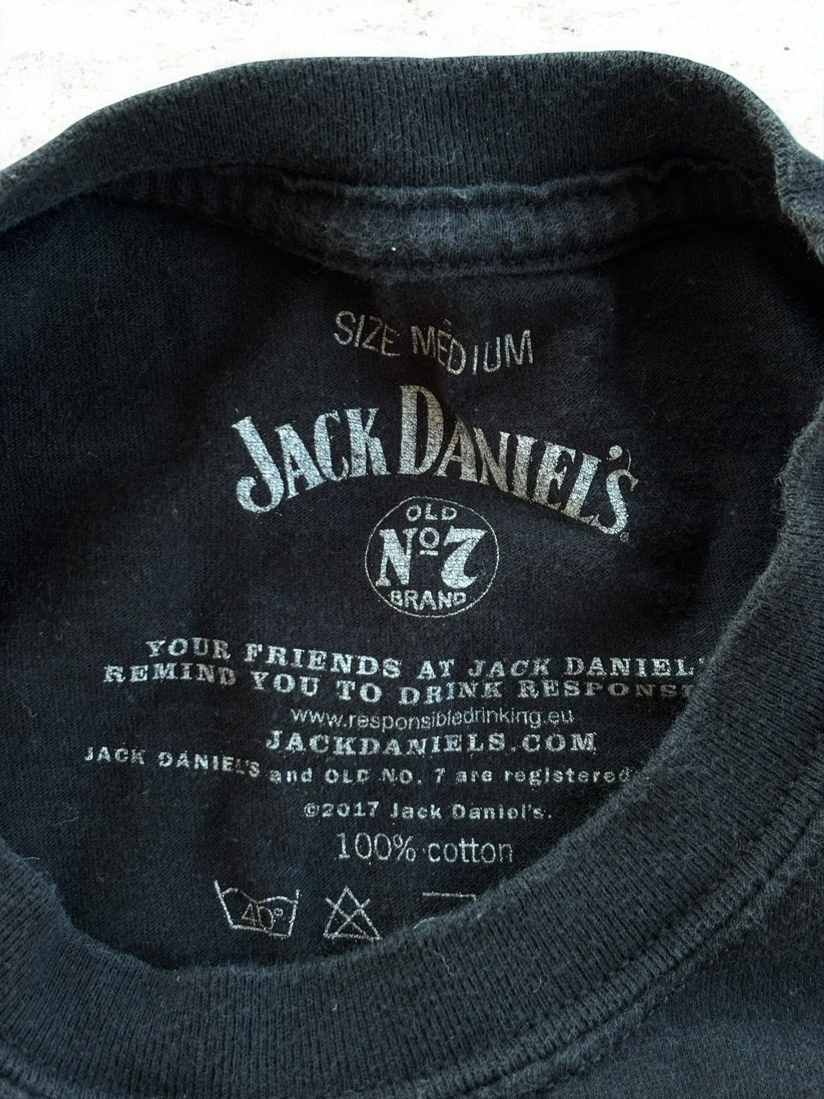 Other × Vintage Vintage Jack Daniels Old Time Washed Black Tee Shirt Size US M / EU 48-50 / 2 - 5 Thumbnail