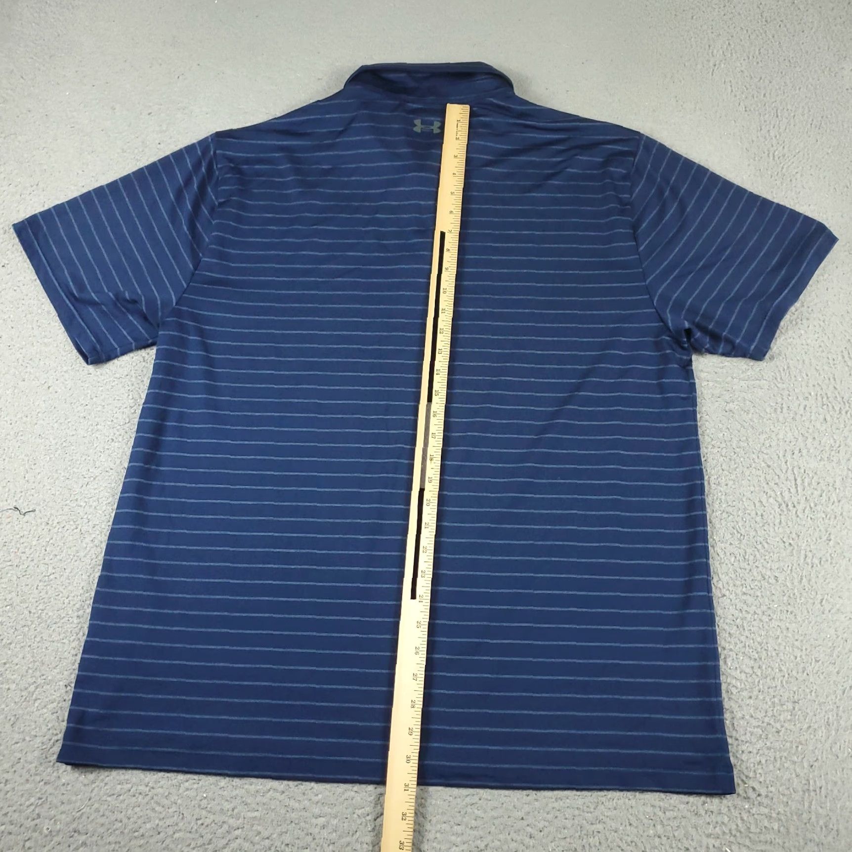 Under Armour Under Armour Polo Shirt Mens 2XL Blue Striped Polo Casual Golf Short Sleeve Shirt Mens Blue Striped Polo 2XL Under Armour Mens Size US XXL / EU 58 / 5 - 3 Thumbnail