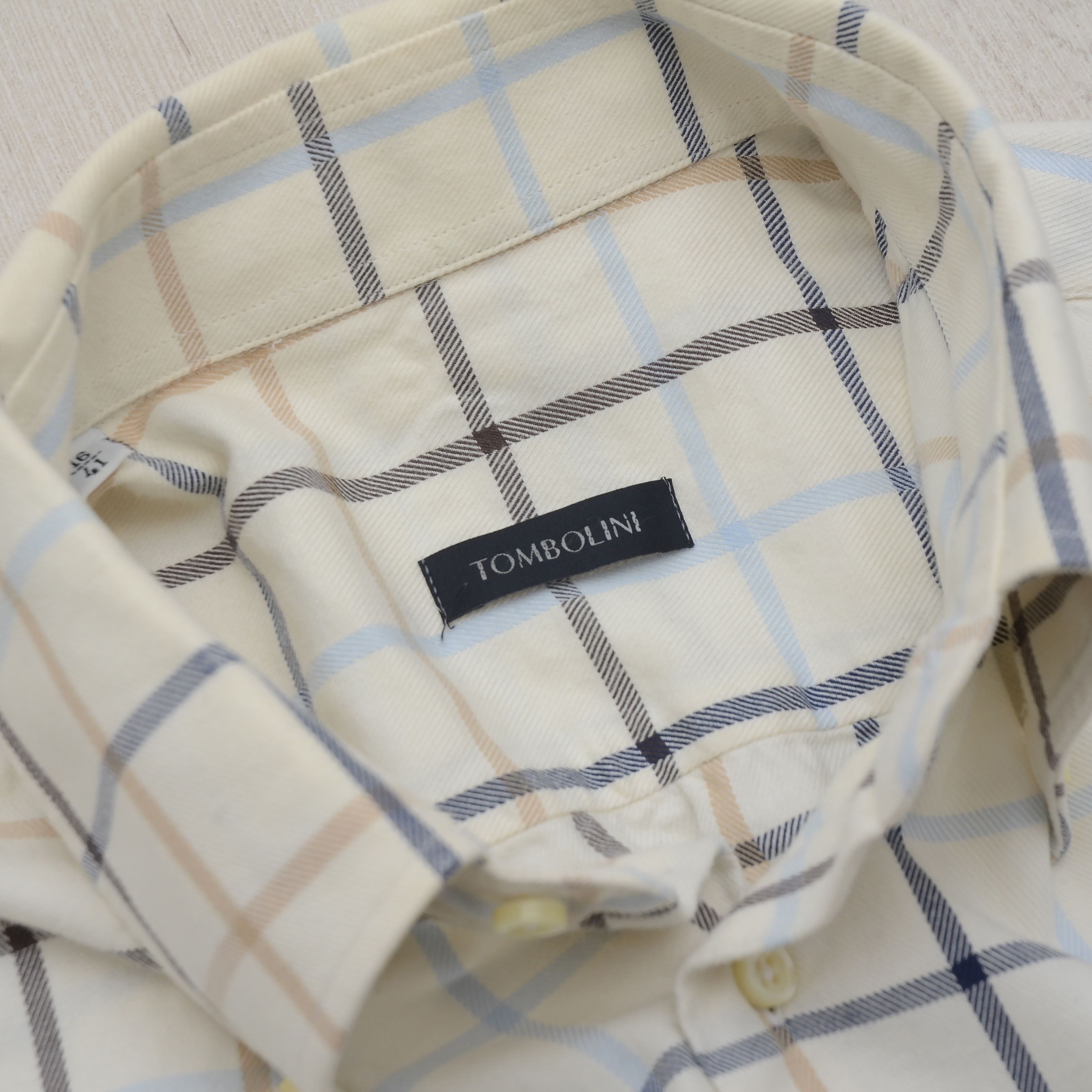 Tombolini Tombolini Men's Dress Shirt Button-Up Checkered Pattern Size US L / EU 52-54 / 3 - 8 Thumbnail
