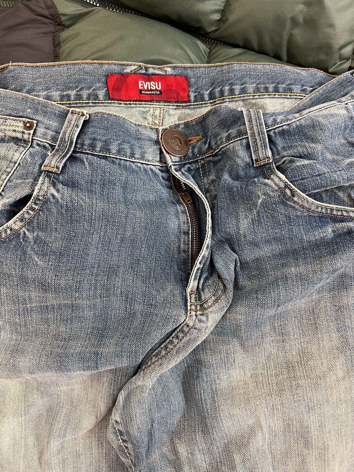 Vintage Vintage Evisu inspired buckle belt seagull denim Size US 38 / EU 54 - 5 Thumbnail