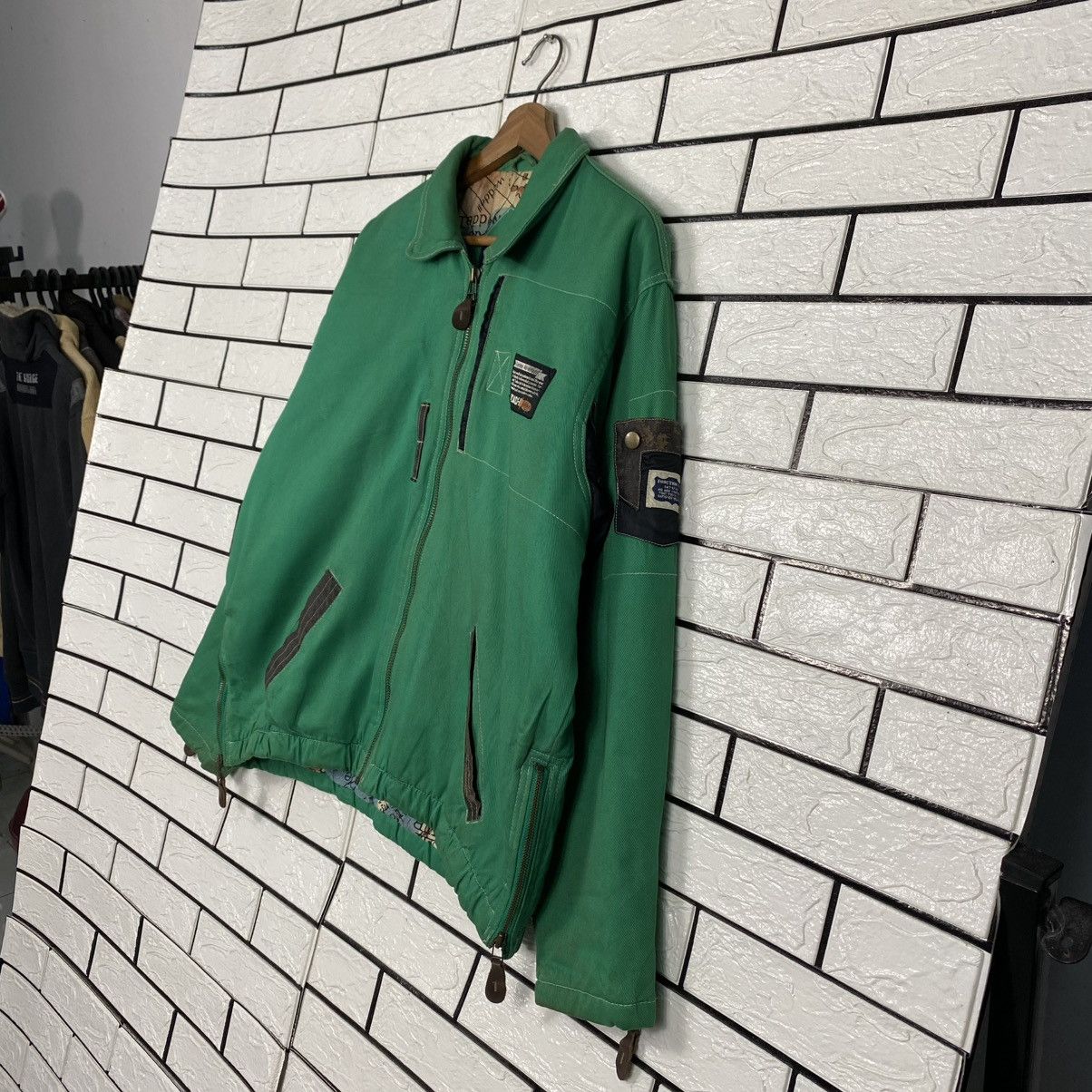 Japanese Brand 🔥VINTAGE FLY BOMBER JACKET CREATION CUBE ISSEY MIYAKE Size US M / EU 48-50 / 2 - 3 Thumbnail