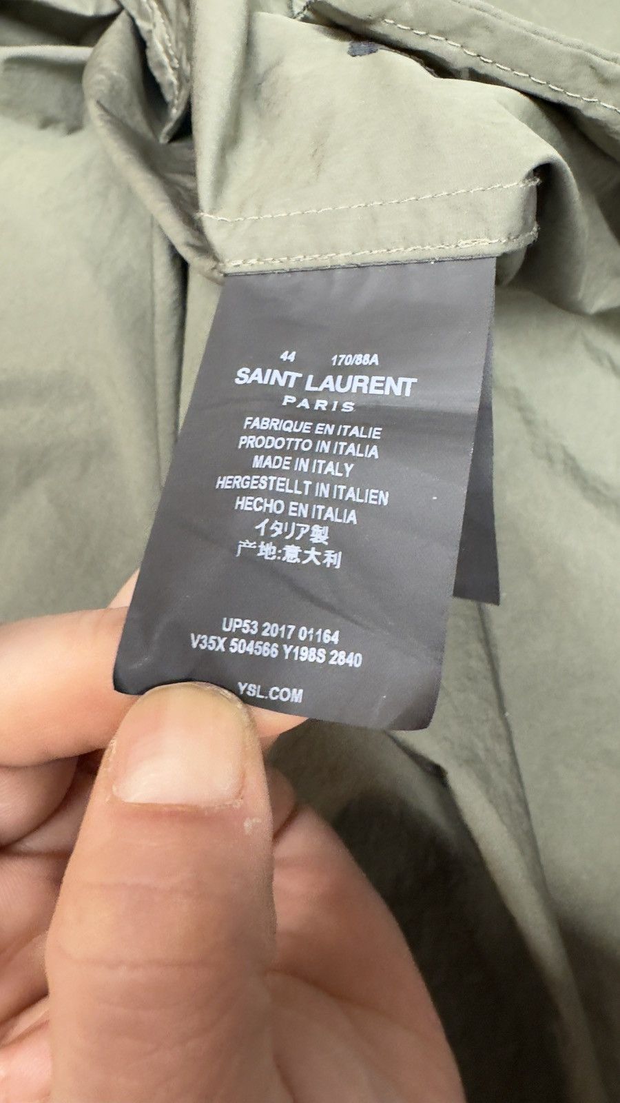 Hedi Slimane × Saint Laurent Paris Saint Laurent Paris Military Green Jacket Size 44 Size US S / EU 44-46 / 1 - 3 Thumbnail