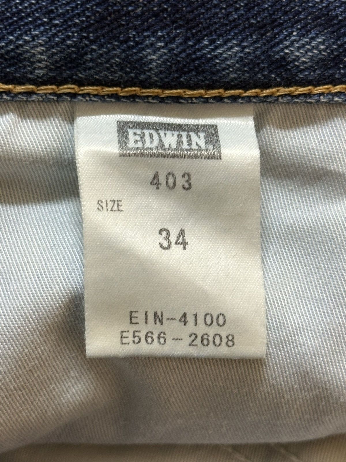 Edwin Vintage Japan Edwin 403 Blue Faded Wash Distress Style Jeans Size US 34 / EU 50 - 10 Thumbnail