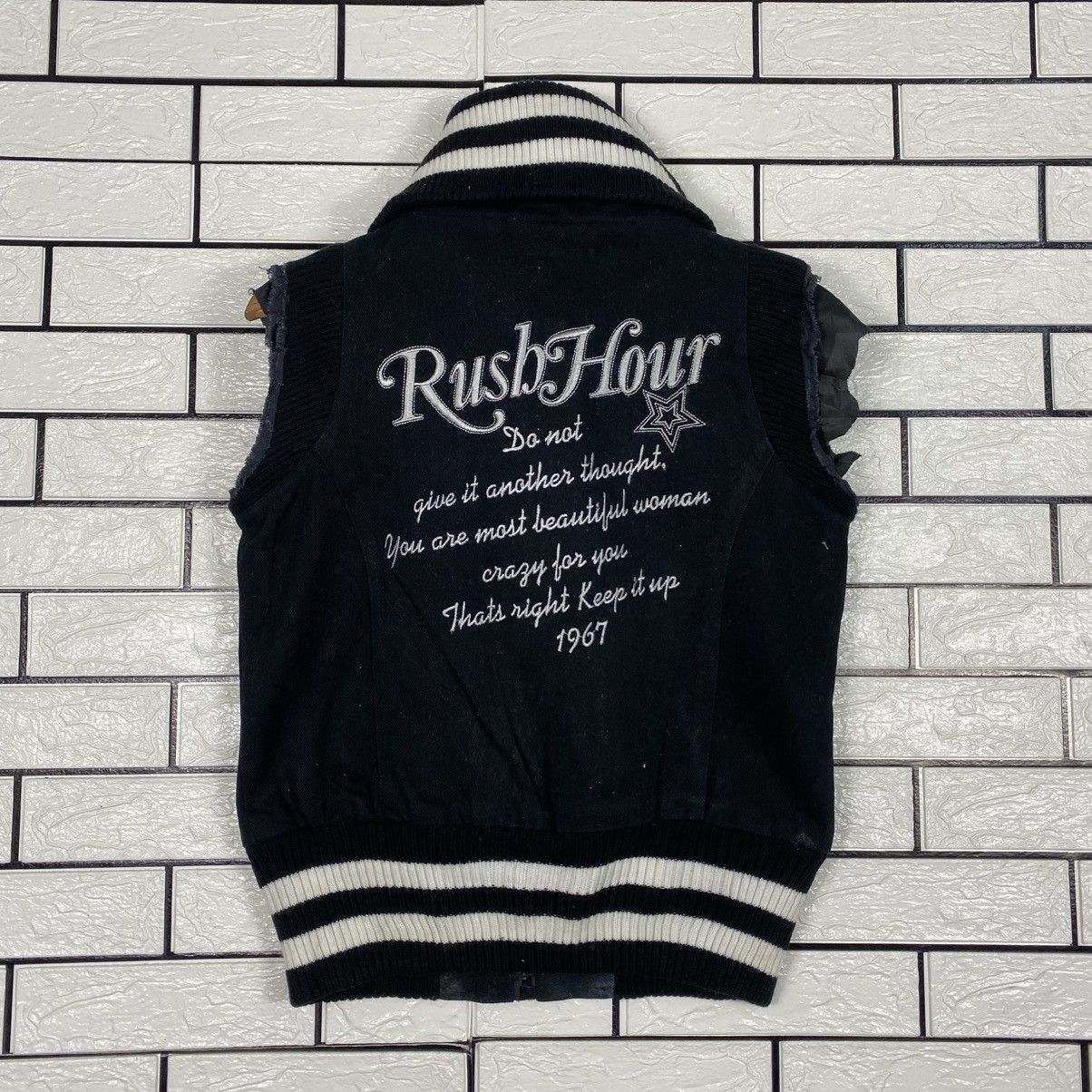 Japanese Brand 📌Vintage Wool Bomber Jacket Rush Hour Punk Design Size US M / EU 48-50 / 2 - 9 Thumbnail