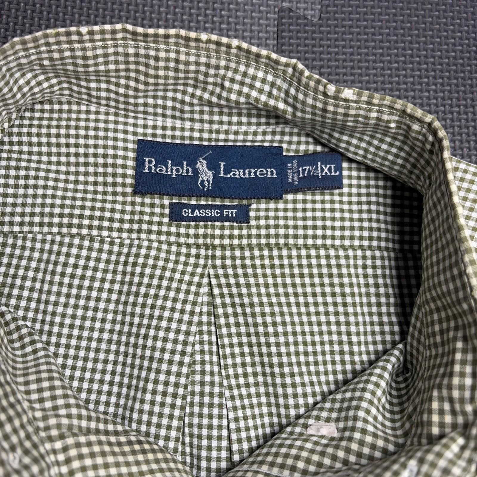 Polo Ralph Lauren Polo Ralph Lauren Sport Men’s XL Green Plaid Dress Shirt Size US XL / EU 56 / 4 - 2 Thumbnail
