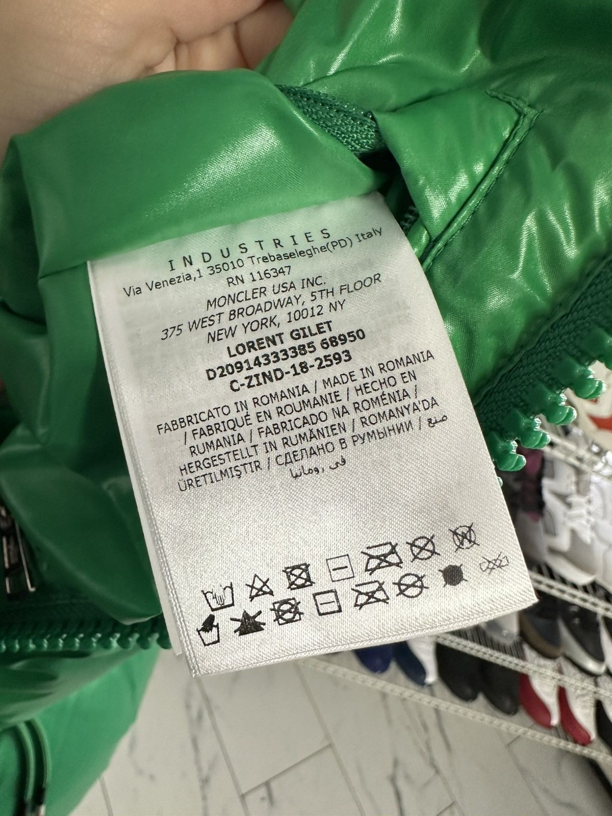 Moncler Moncler ‘Genius 1952 Lorent’ Sleeveless Down Jacket Green Size US M / EU 48-50 / 2 - 5 Thumbnail
