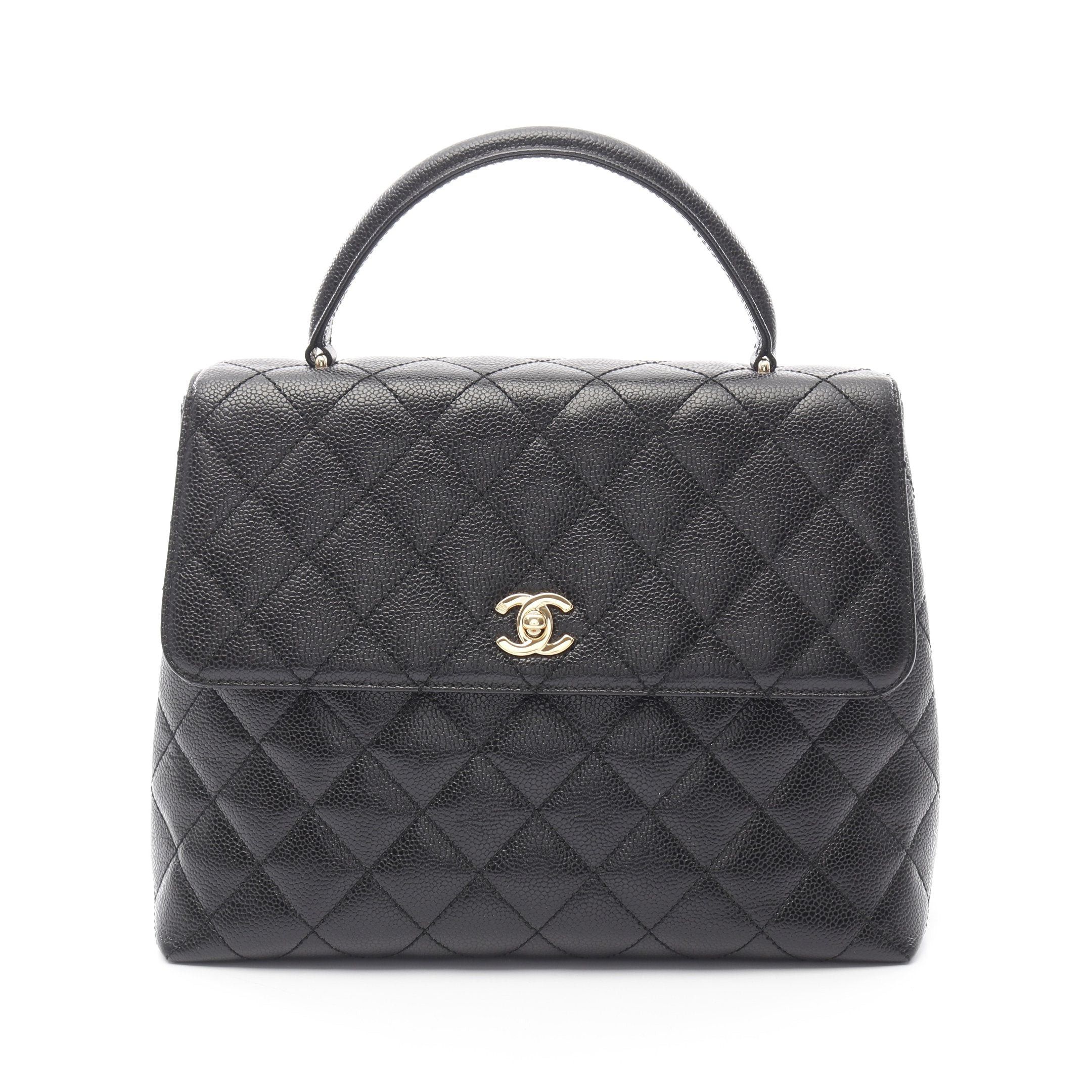 Chanel Chanel Matelasse Handbag Caviar Skin Black Gold Hardware Size ONE SIZE - 1 Thumbnail