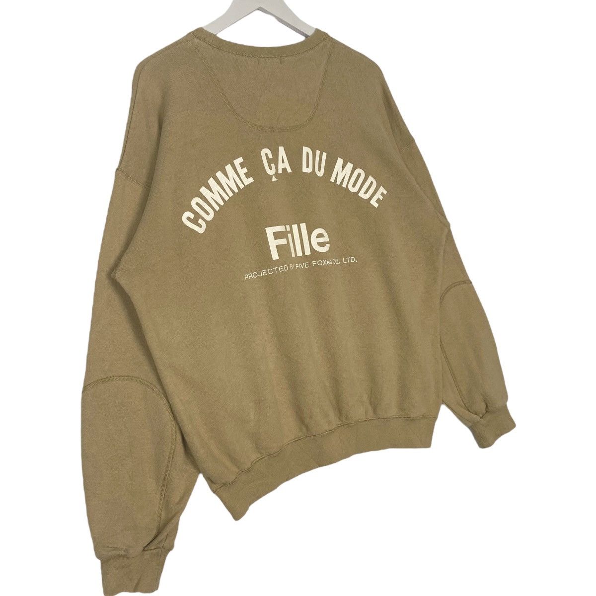 Vintage Vintage 90s Comme Ca Du Mode Crewneck Sweatshirt Beige SizeL Size US L / EU 52-54 / 3 - 3 Thumbnail