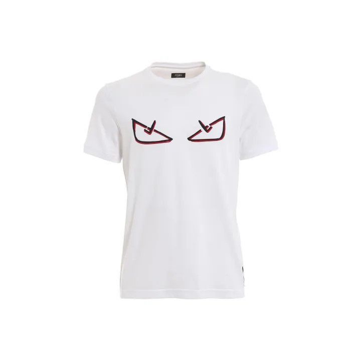 Fendi Logo Monster Eyes Short Sleeve T-Shirt -2507