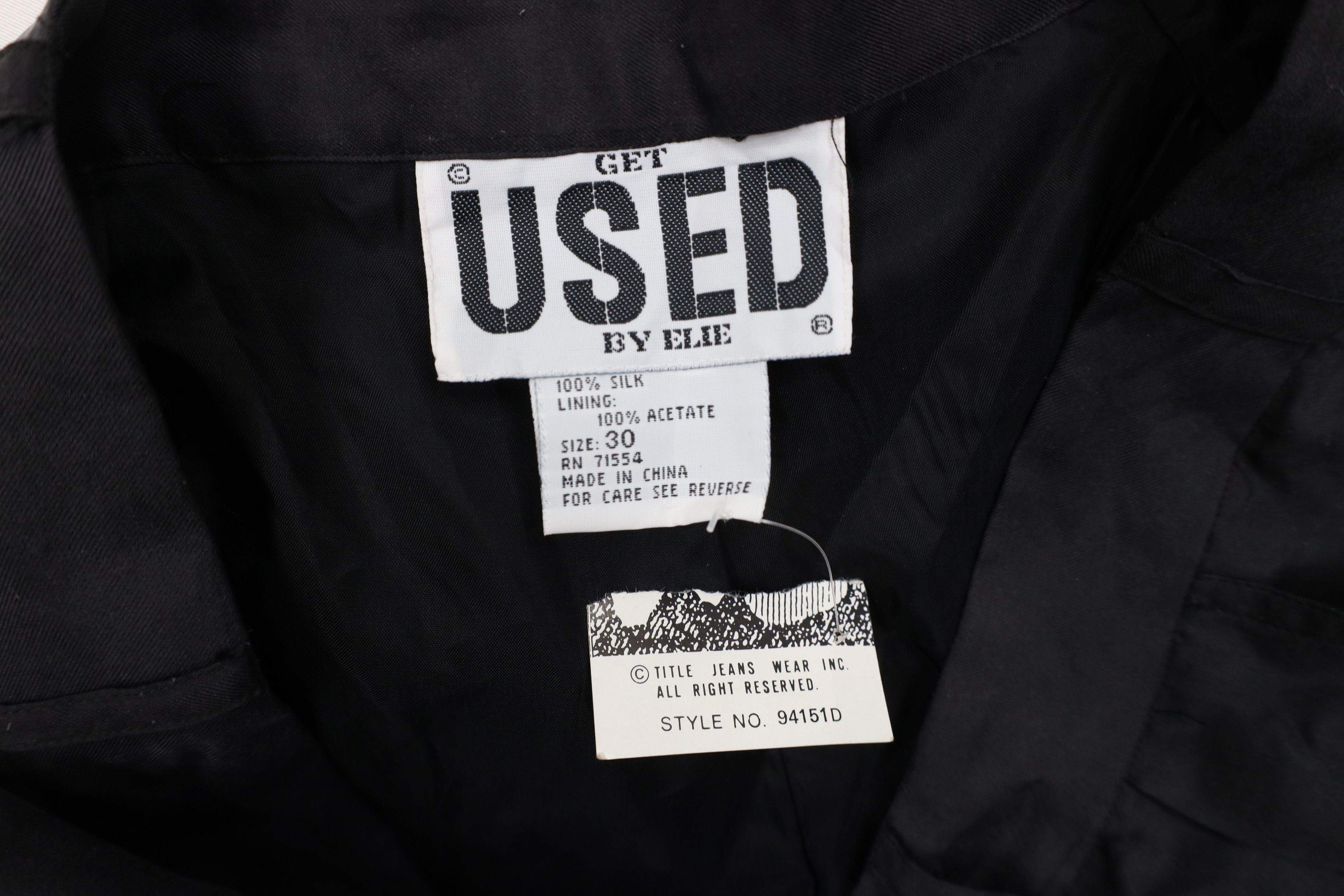 Vintage Deadstock Vintage 90s Streetwear Relaxed Fit Pants Black Size US 30 / EU 46 - 6 Thumbnail