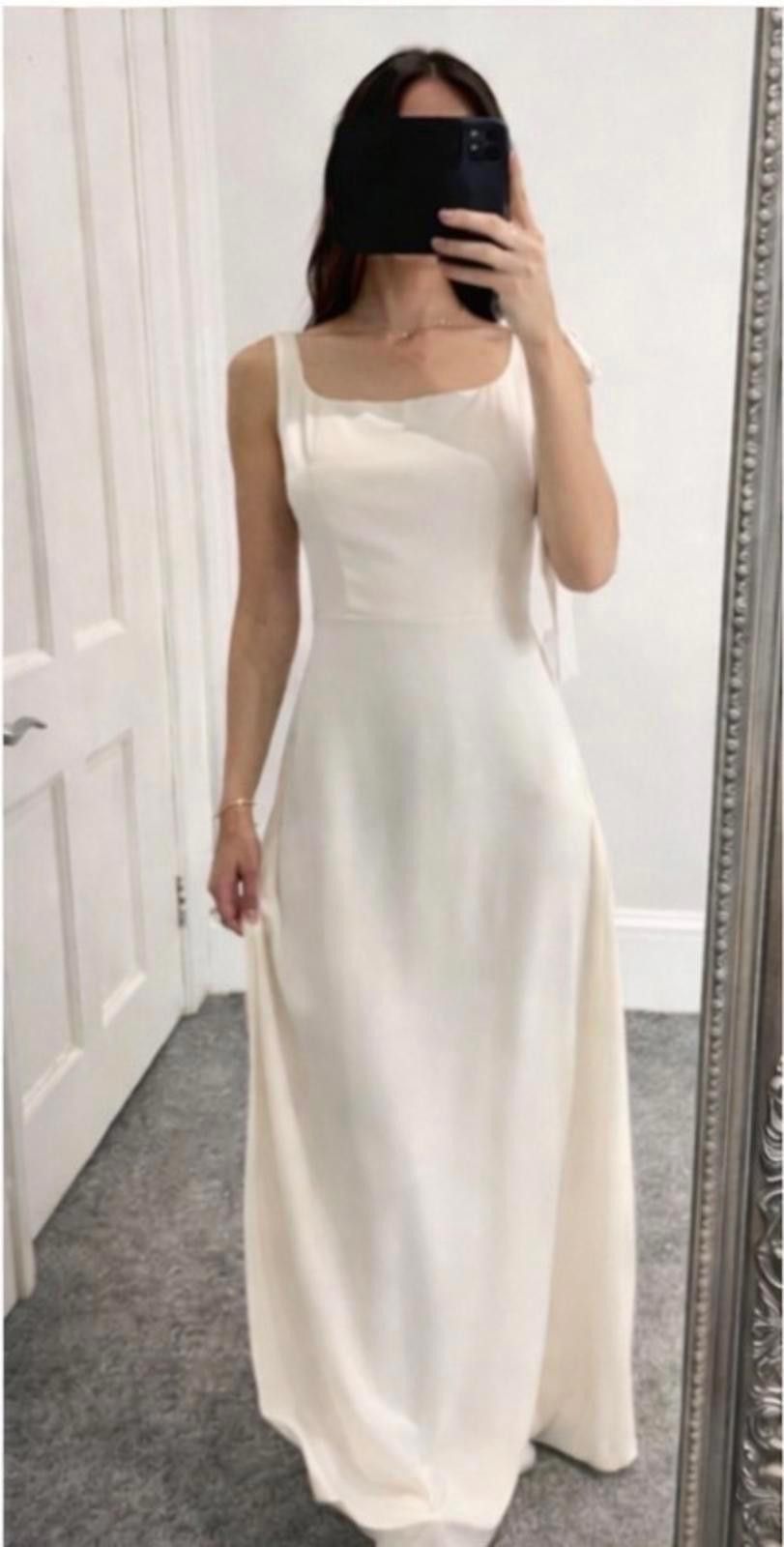 Other Maids tie shoulder maxi dress ivory Size 8/S Bnwt RPR £180 Size S / US 4 / IT 40 - 1 Thumbnail