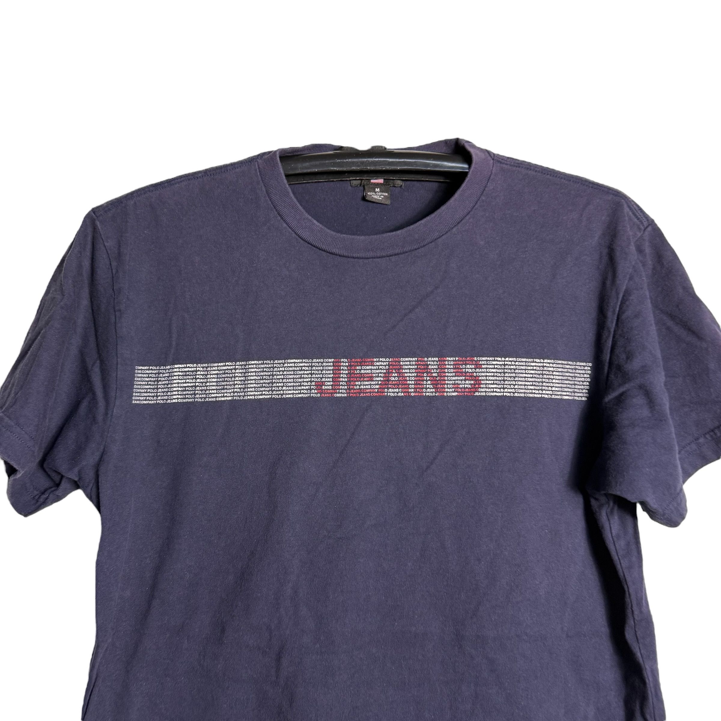 Polo Ralph Lauren 🔥RARE🔥Vintage Polo Jeans Ralph Lauren Spell Out T-shirt Size US M / EU 48-50 / 2 - 2 Thumbnail