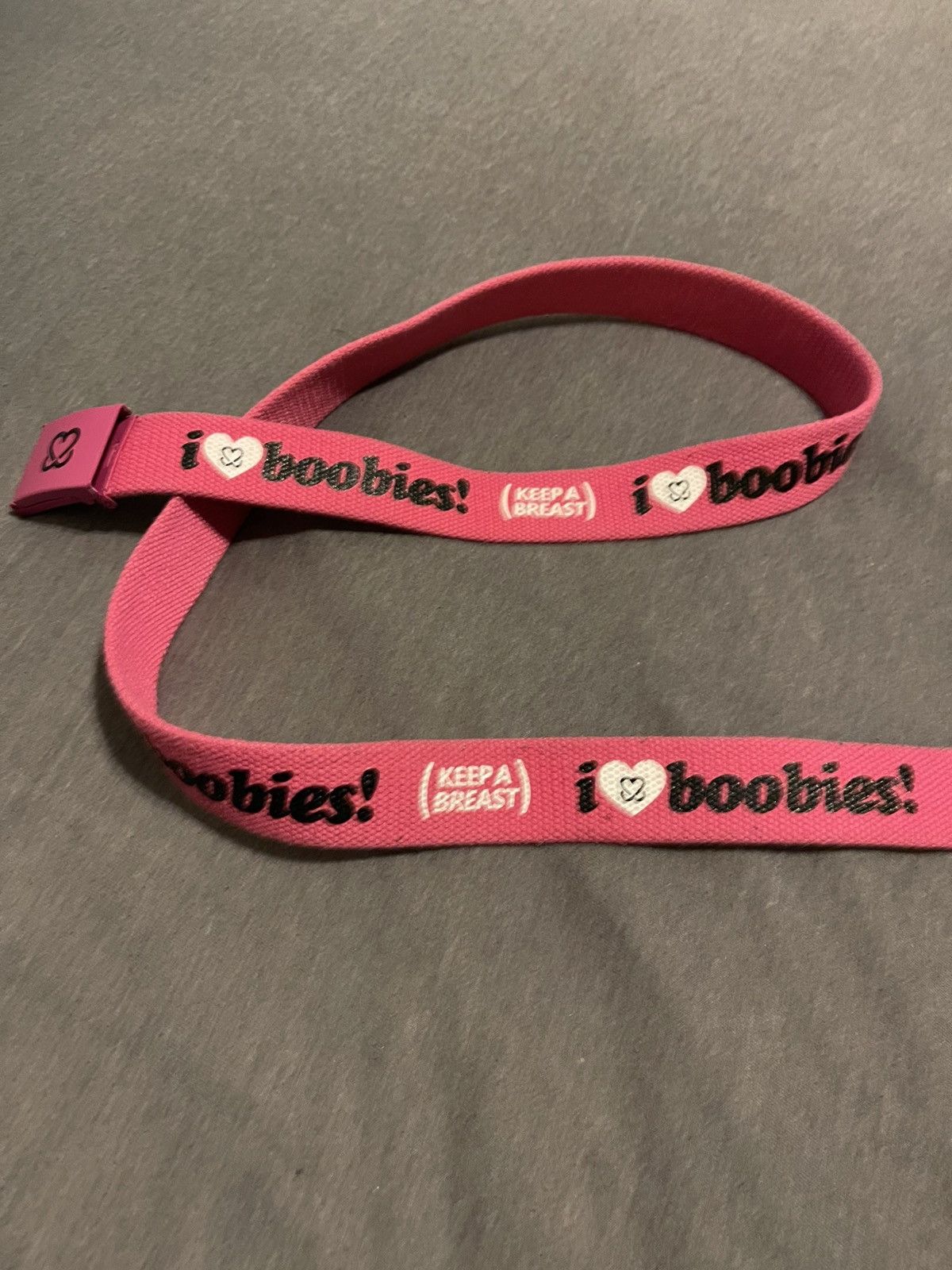Zumiez I love Boobies belt Size 32 - 1 Thumbnail