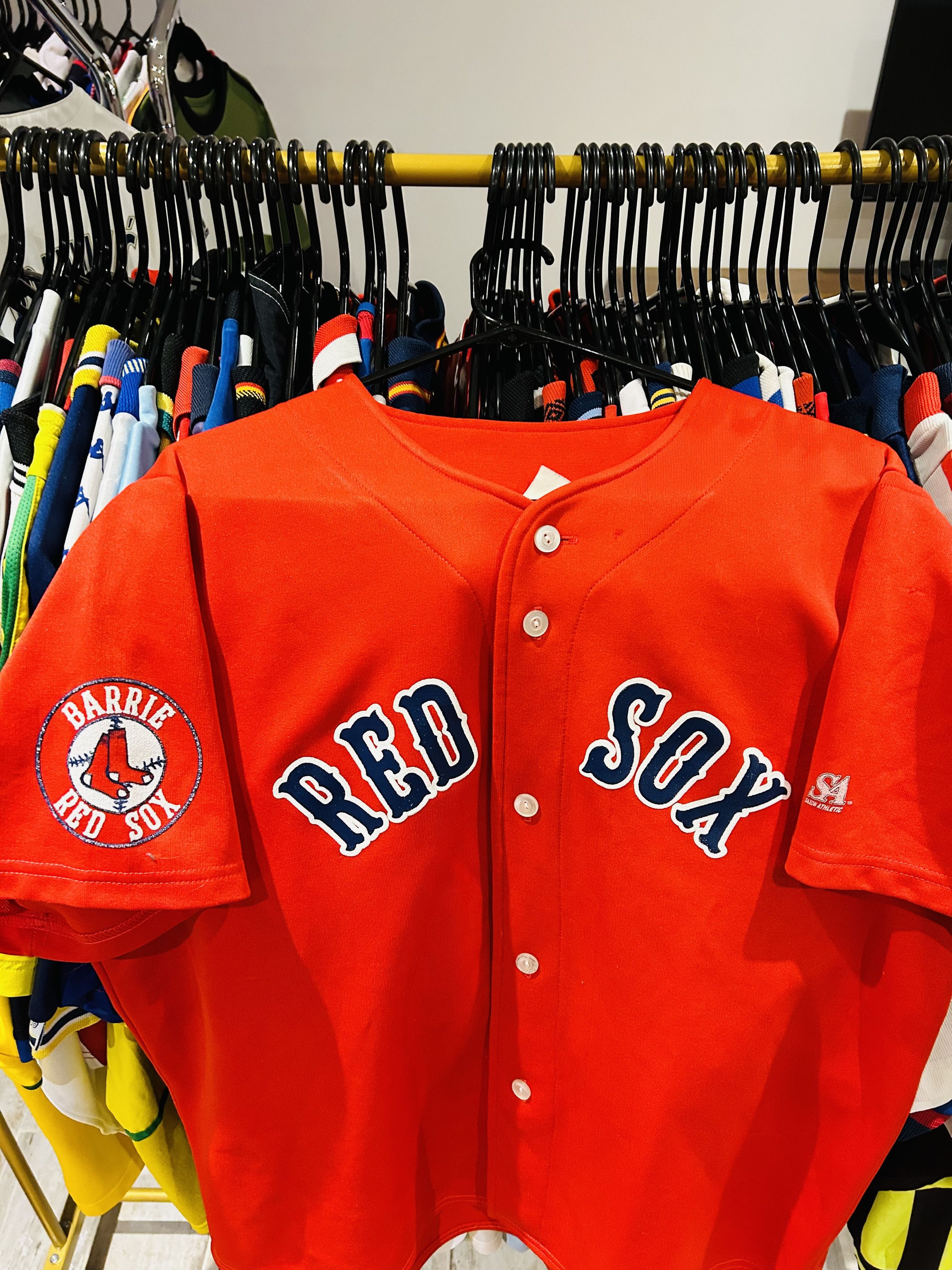 Vintage 1990s Saxon Athletics Barrie Red Sox Baseball Jersey Size US M / EU 48-50 / 2 - 3 Thumbnail