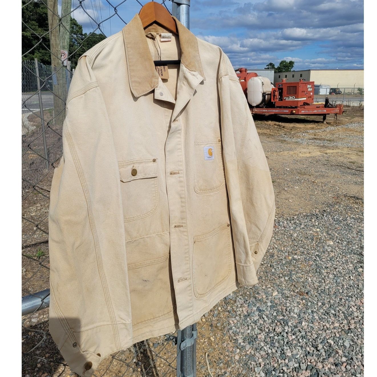 Carhartt × Carhartt Wip × Vintage Vintage Carhartt Chore Barn Coat Corduroy Collar Size US XXL / EU 58 / 5 - 10 Thumbnail