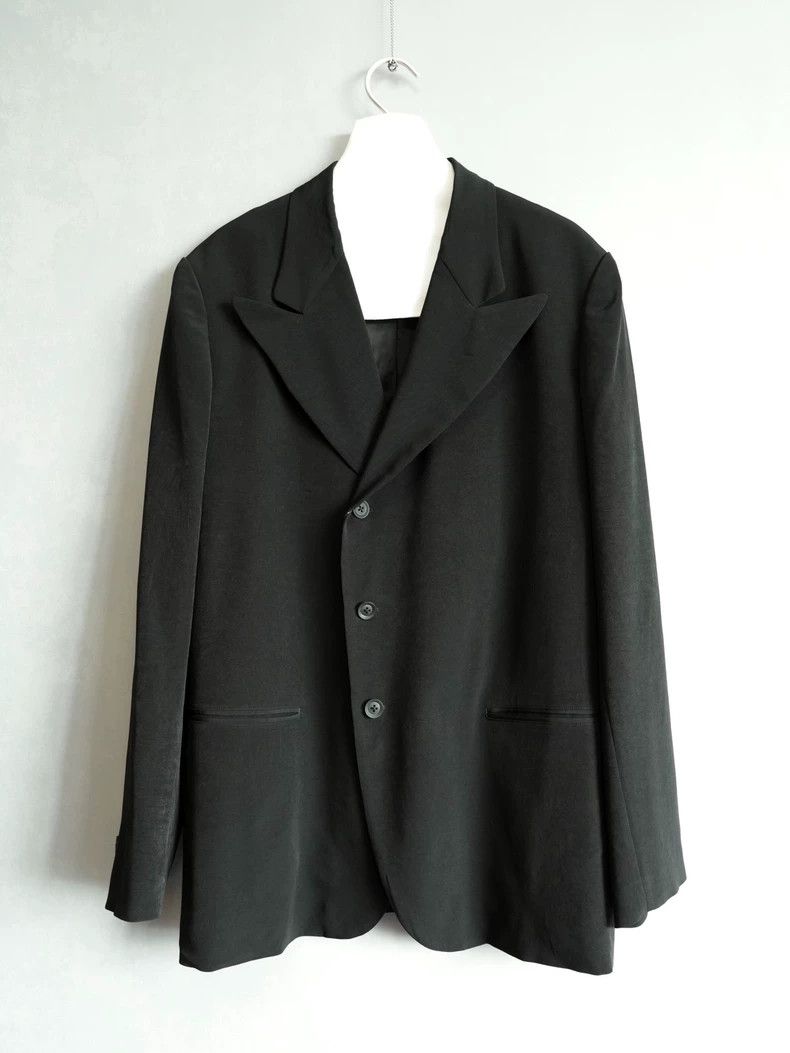 Yohji Yamamoto Yohji Yamamoto24SS Double Breasted Triacetate Jacket 2503-N Size US L / EU 52-54 / 3 - 5 Thumbnail
