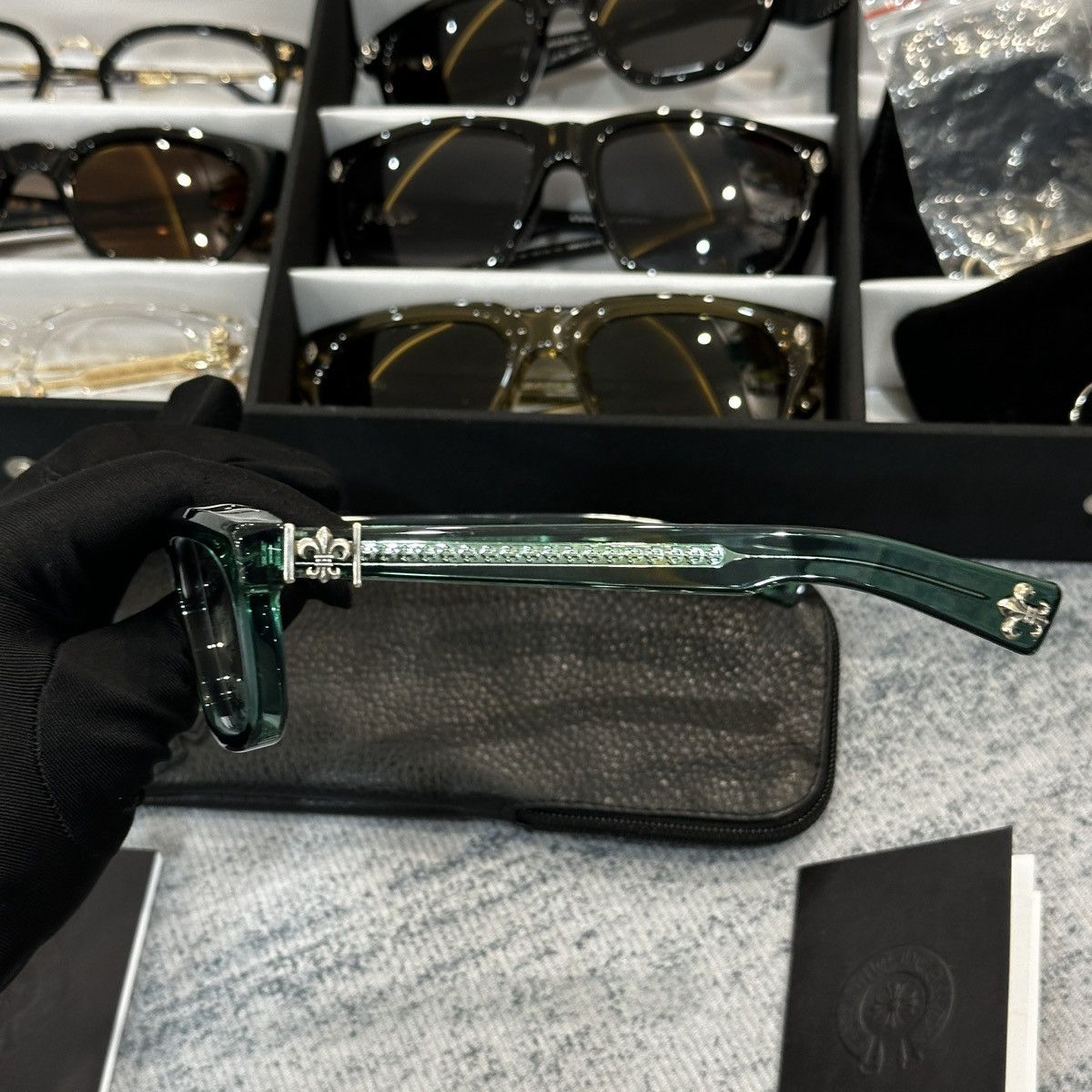 Chrome hearts glasses see you in tea