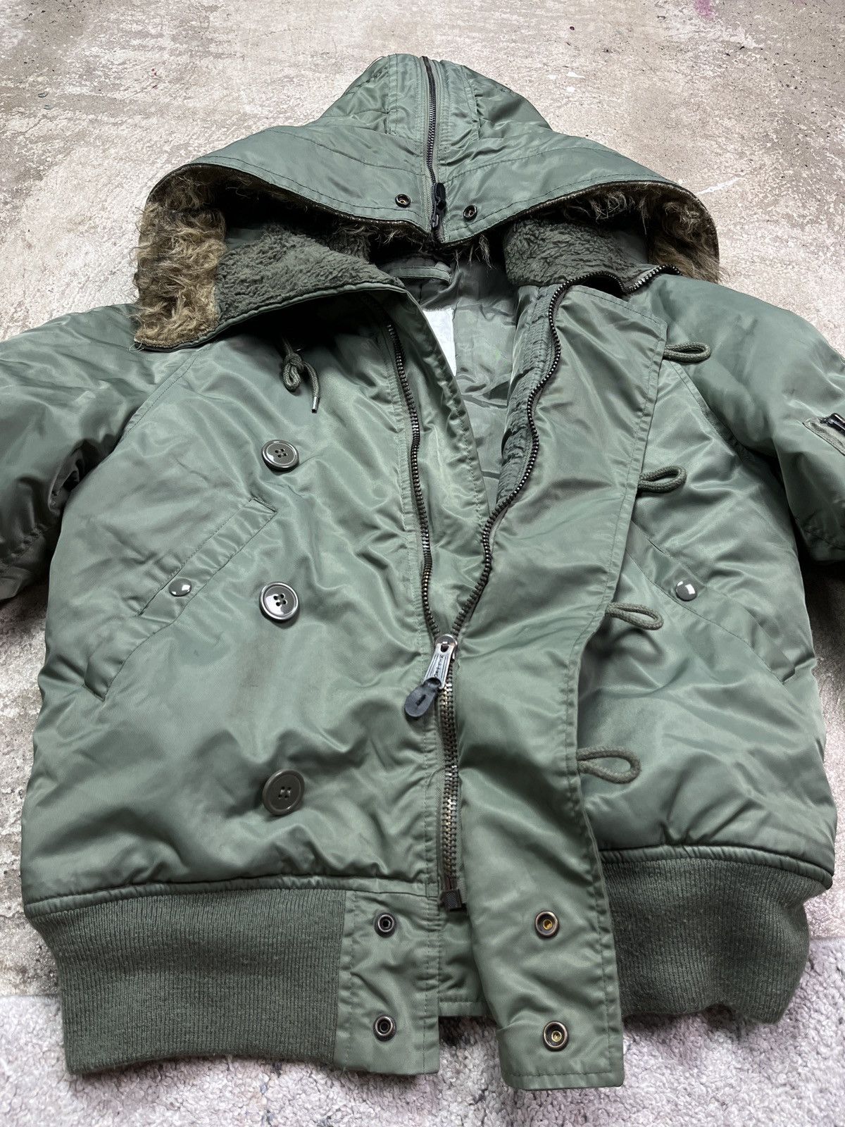 Vintage 1990s MILITARY BOMBER JACKET - LOT № 2255 Size US L / EU 52-54 / 3 - 10 Thumbnail