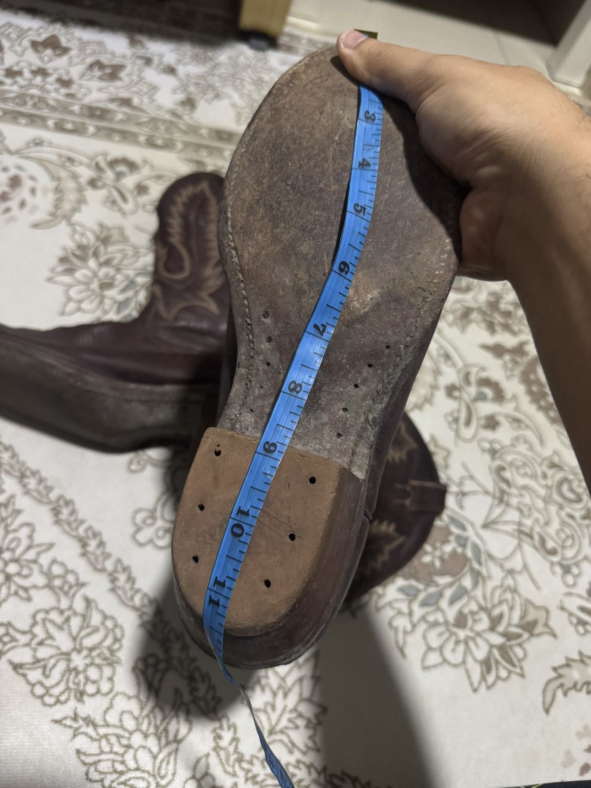 Vintage Vtg Boulet Canada Leather Western Gerico Boots Size US 11.5 / EU 44-45 - 9 Thumbnail