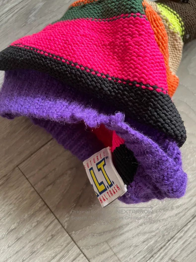 Walter Van Beirendonck Walter Van Beirendonck Hat w&lt show style cartoon woollen Size ONE SIZE - 4 Thumbnail