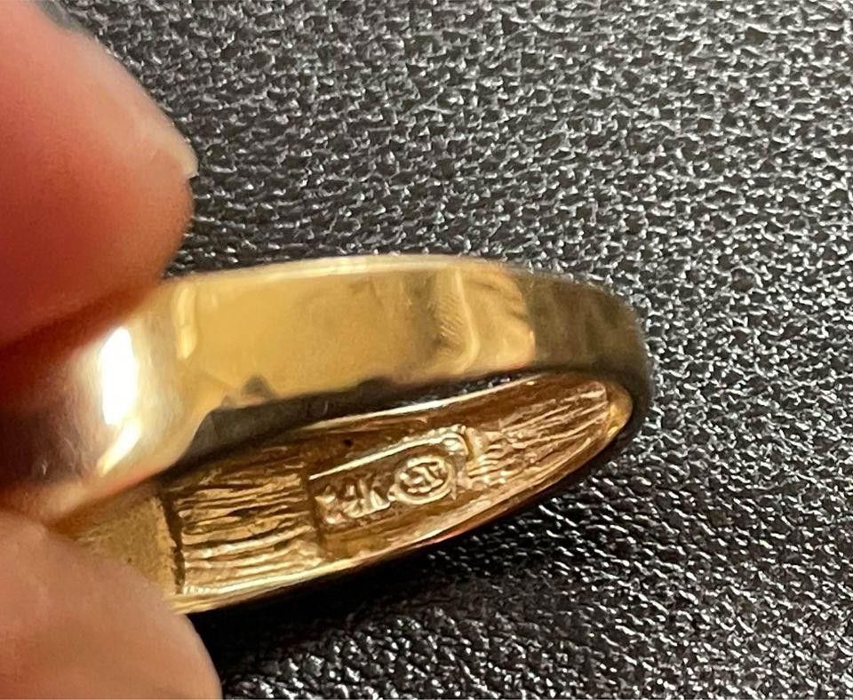 Designer Vintage Diamond 14K Gold Ring Size ONE SIZE - 9 Thumbnail