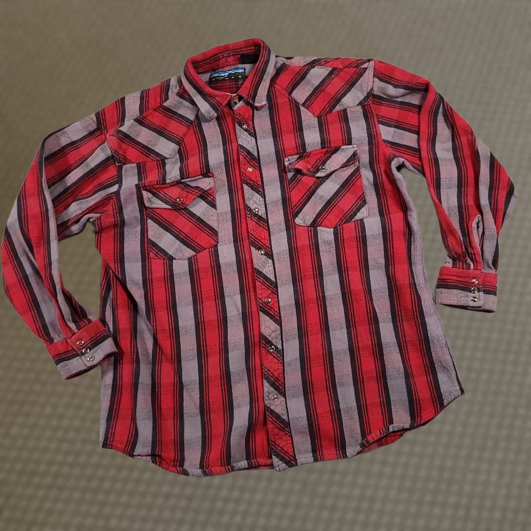 CO Sandy River Jeans Co Heavy Button Up Flannel Shacket Shirt Mens 2XLT Workwear Shirt Size US XXL / EU 58 / 5 - 1 Thumbnail