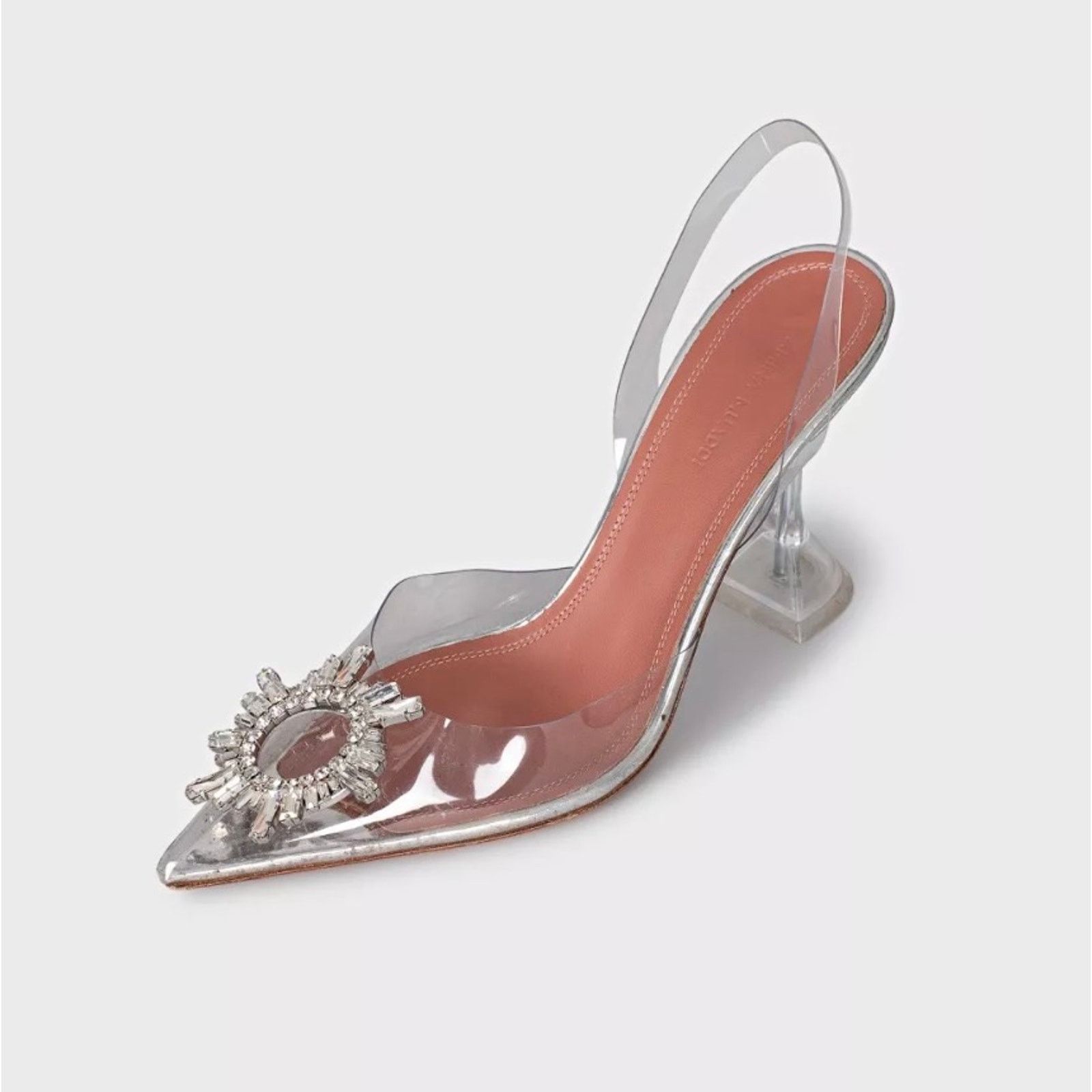 Amina Muaddi Amina Muaddi Begum Clear Slingbacks - Size 38 Size US 8 / IT 38 - 3 Thumbnail