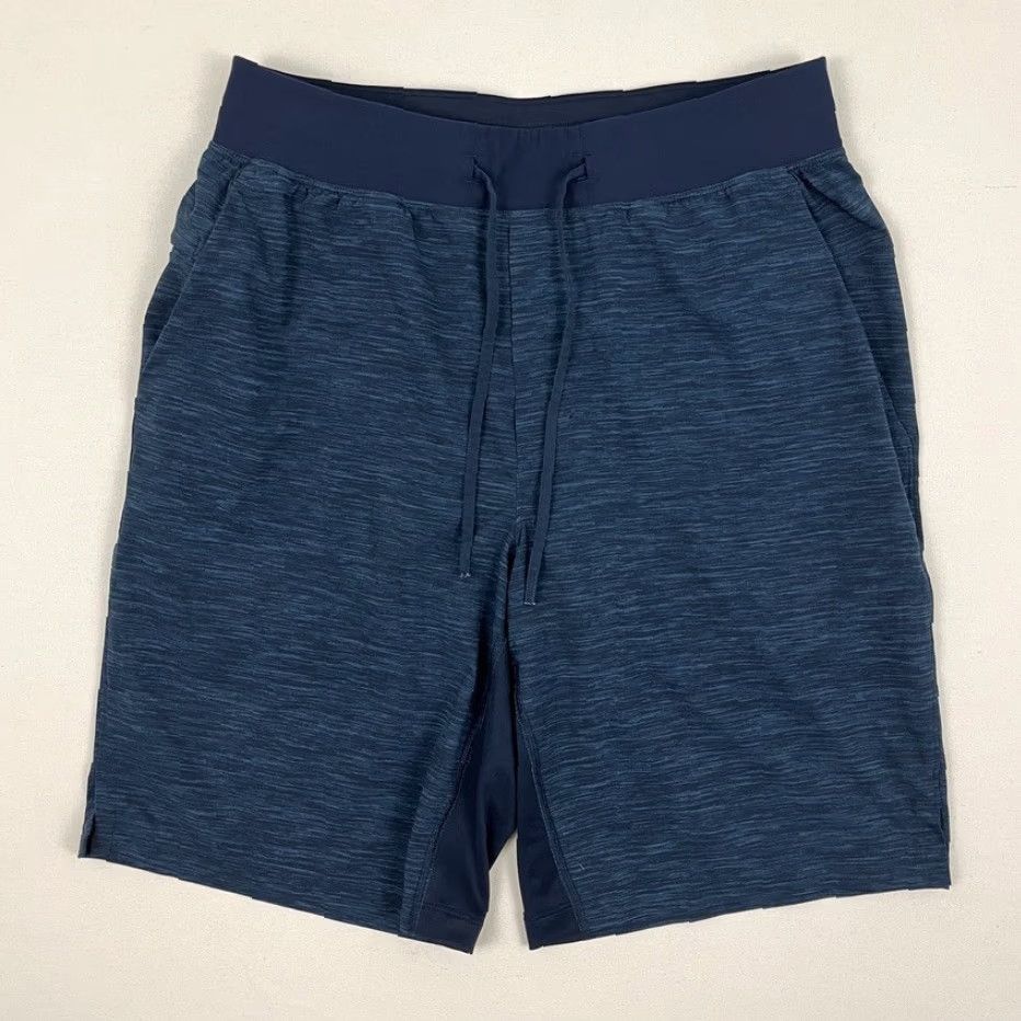 Lululemon Lululemon T.H.E Shorts Men Medium x 9" Lined Heather Blue Active Running Workout Size US 31 - 3 Thumbnail