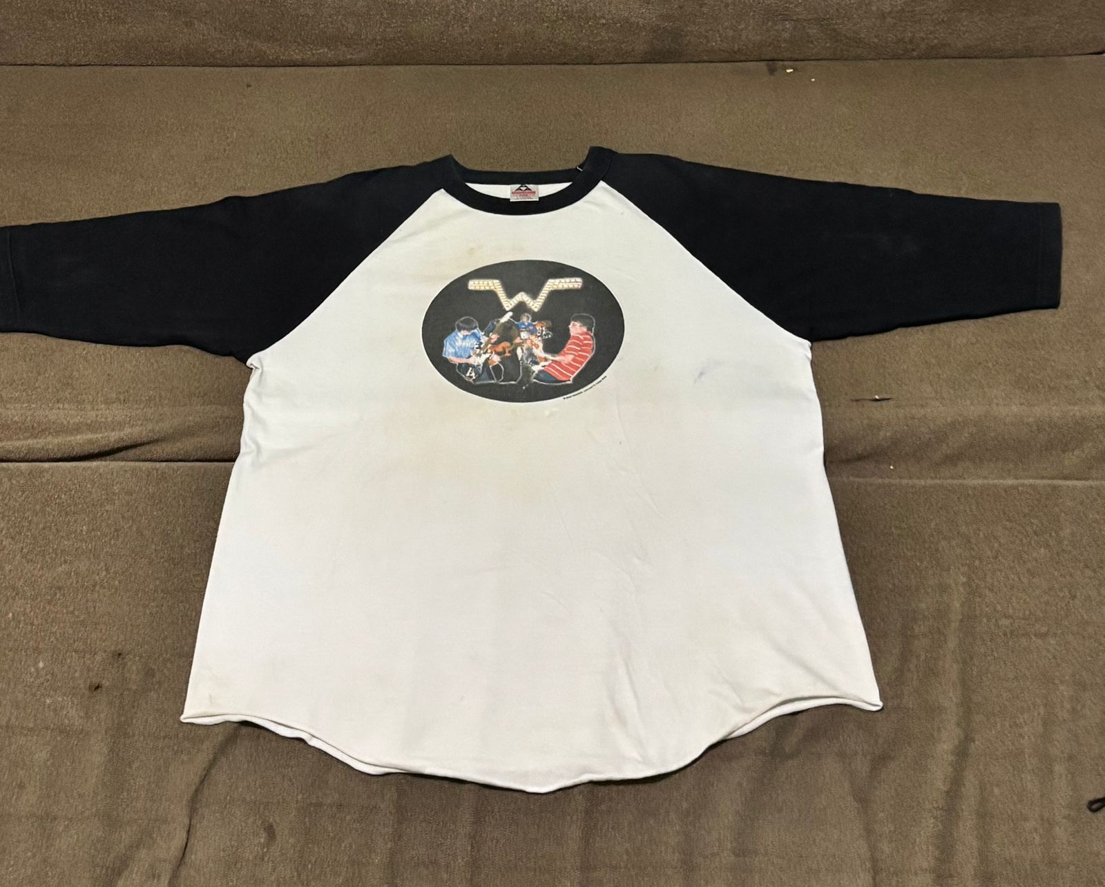 Band Tees Vintage Weezer Raglan Shirt Size US XL / EU 56 / 4 - 1 Thumbnail