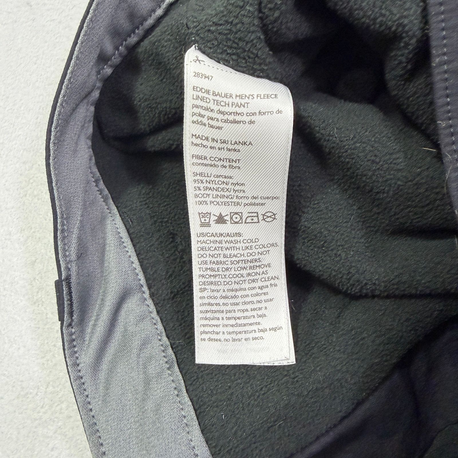 Eddie Bauer Eddie Bauer Fleece Lined Tech Pants Men's 36x30 Black Size US 36 / EU 52 - 6 Thumbnail