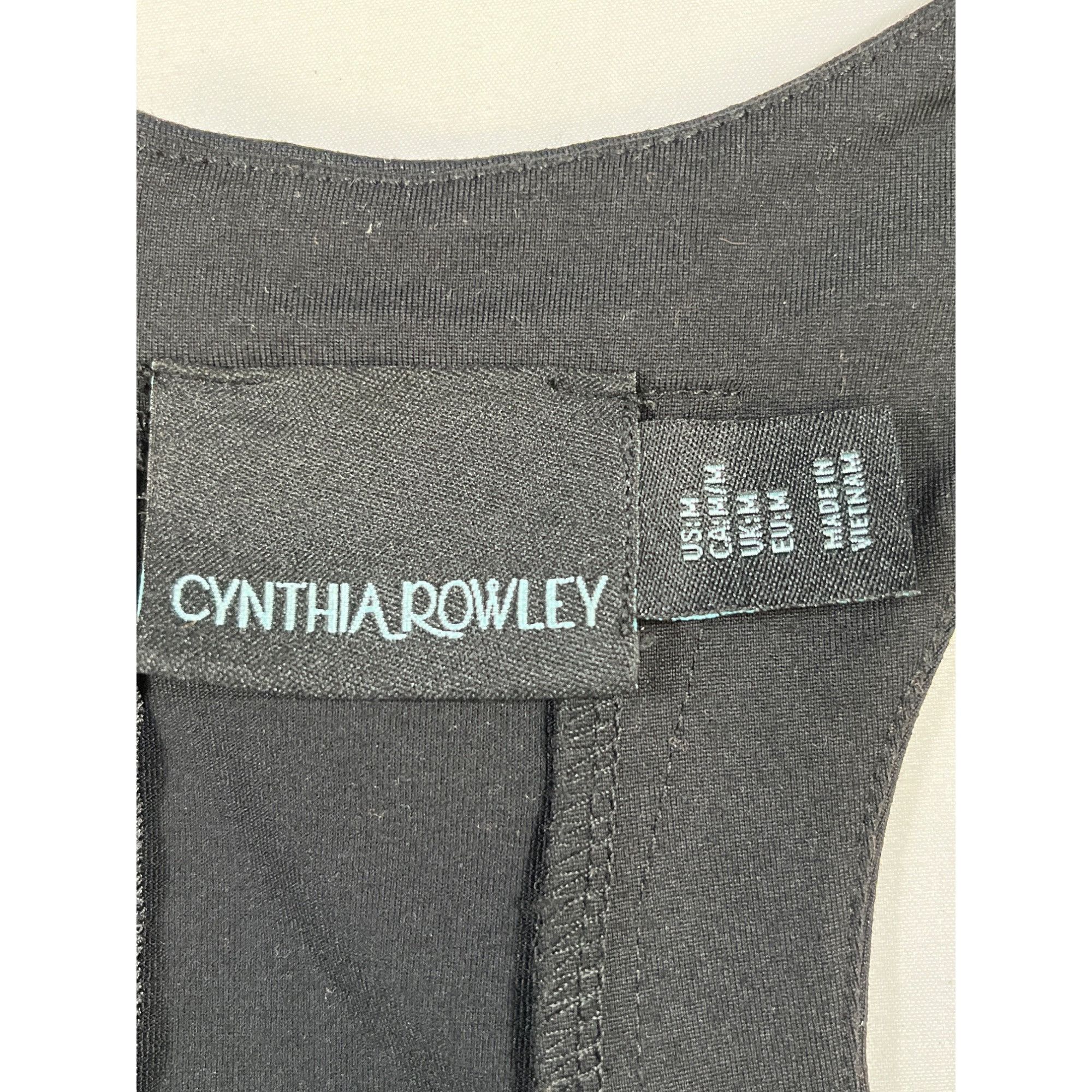 Cynthia Rowley Cynthia Rowley Women's Black Fit & Flare Dress Size M SKU 60 Size M / US 6-8 / IT 42-44 - 4 Thumbnail