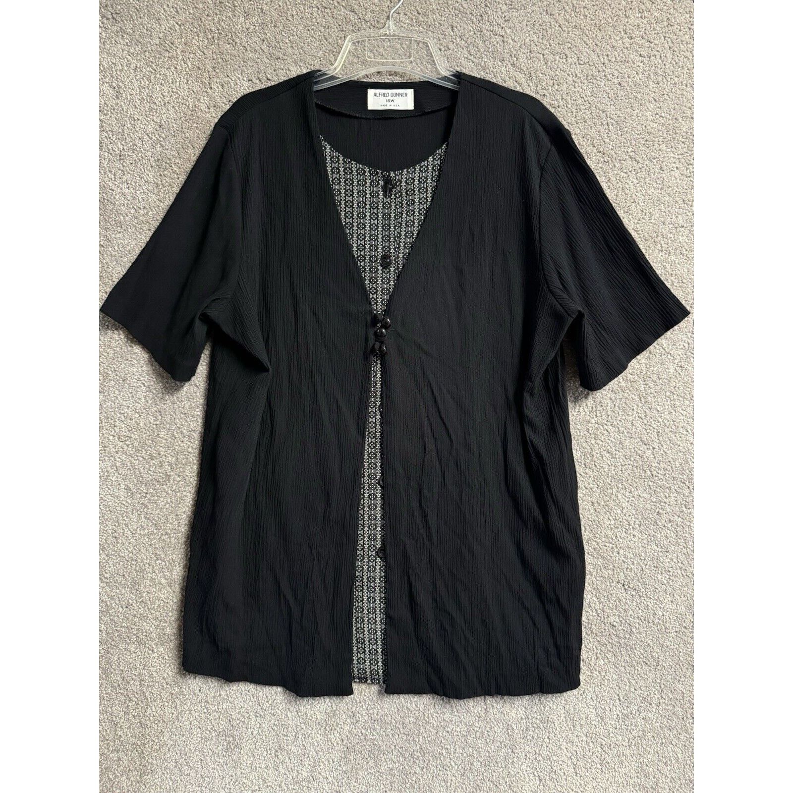 Other Vintage Alfred Dunner Top Womens Plus 16W Office Secretary Size XXL / US 16-18 / IT 52-54 - 1 Thumbnail