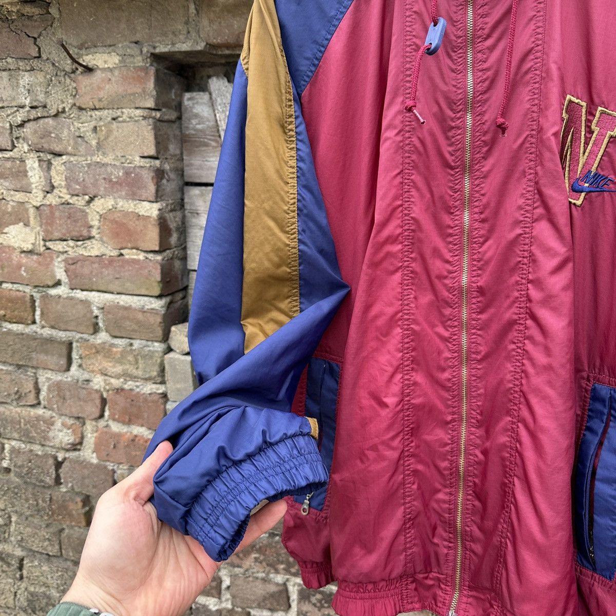 Nike Vintage 80s Nike Light Jacket Gray Tag Spell Out 90s XL Rare Size US XL / EU 56 / 4 - 3 Thumbnail